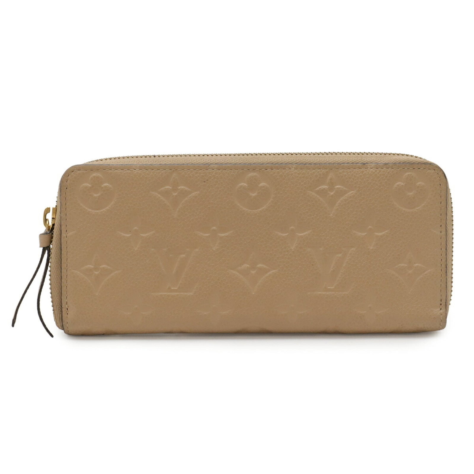 Louis Vuitton Long Wallet (Bi-Fold) Monogram Empreinte Leather: Louis Vuitton Long Wallet (Bi-Fold) Monogram Empreinte Leather Monogram Empreinte Leather Louis Vuitton Long Wallet (Bi-Fold) features iconic Dune color and classic bi-fold design. With its 9cm x 19.5