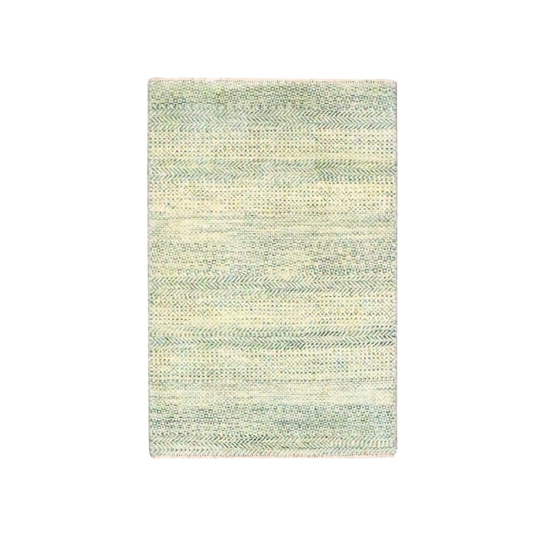 Wool mat rug hand knotted natural beige modern grass design 2x3: Wool mat rug hand knotted natural beige modern grass design 2x3 Modern and elegant, this hand-knotted wool mat rug boasts a natural beige color with a subtle modern grass design. Made from