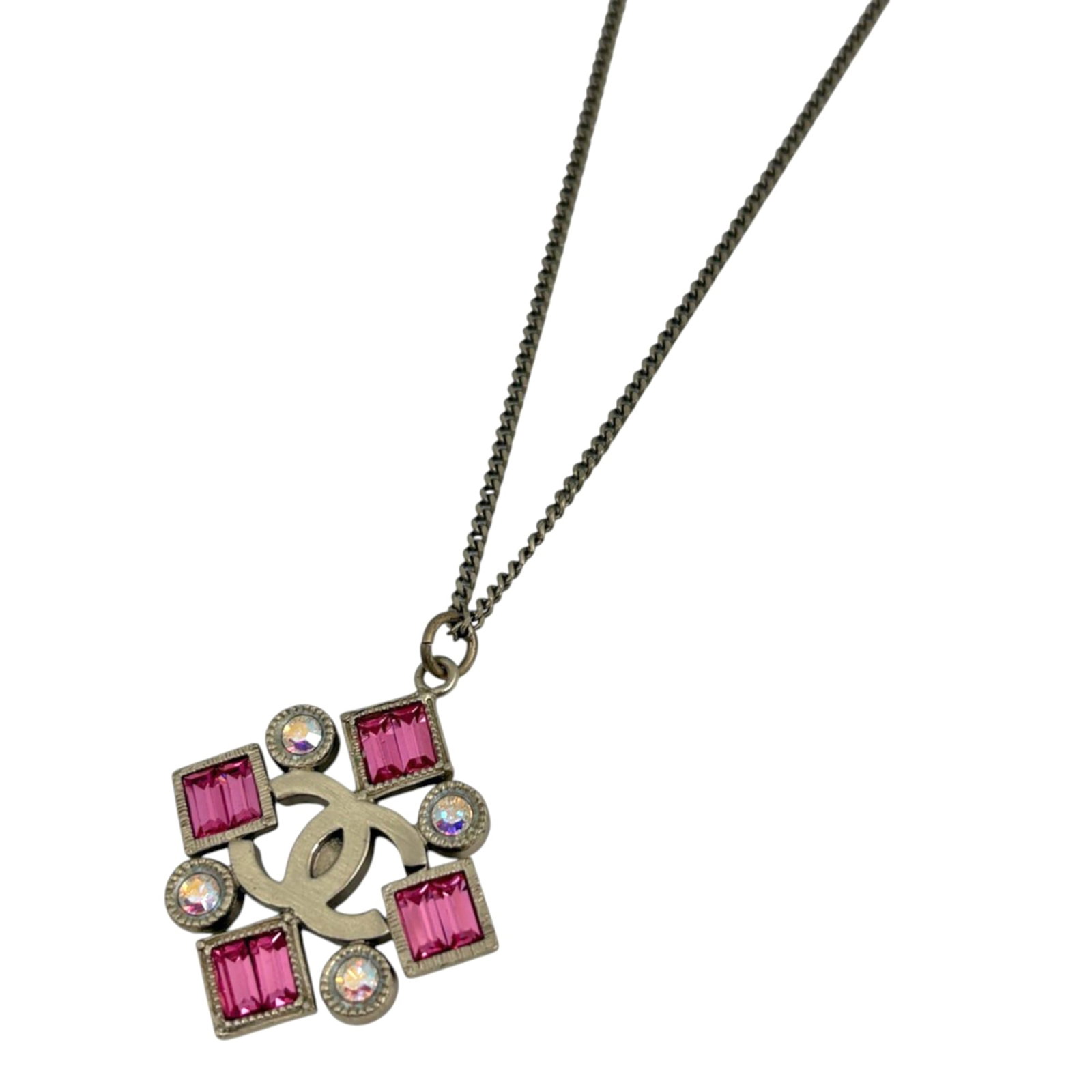Chanel Coco Mark Necklace Gp Gold Pink Women'S: Chanel Coco Mark Necklace Gp Gold Pink Women'S Gold Plating Chanel Coco Mark Necklace in Pink. This women's gold plating necklace features a 27mm x 30mm pink pendant and measures 44.5 cm in circumfere