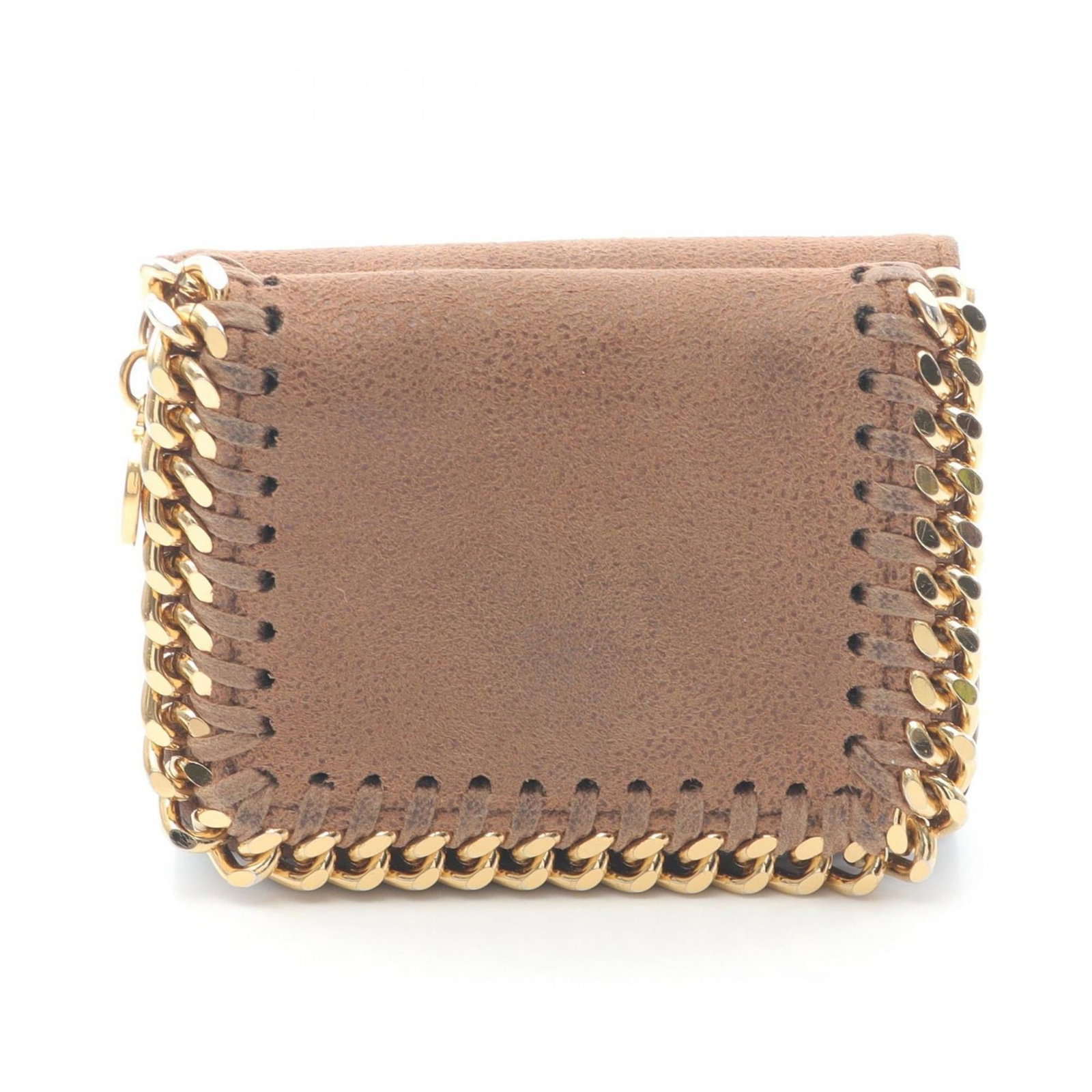 Stella Mccartney Wallet (Tri-Fold): Stella Mccartney Wallet (Tri-Fold) Stella McCartney's iconic tri-fold wallet boasts a timeless design with clean lines and a rich brown hue. With its compact size and sturdy construction, this versati