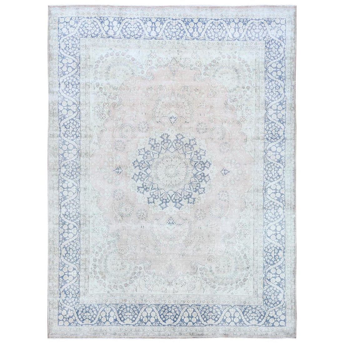 Red hand knotted worn wool distressed look old farsian rug 102 x 134: Red hand knotted worn wool distressed look old farsian rug 102 x 134 Worn and weathered, this vintage Farsian rug boasts a rich, deep red color with subtle variations in tone. Hand-knotted from high-q