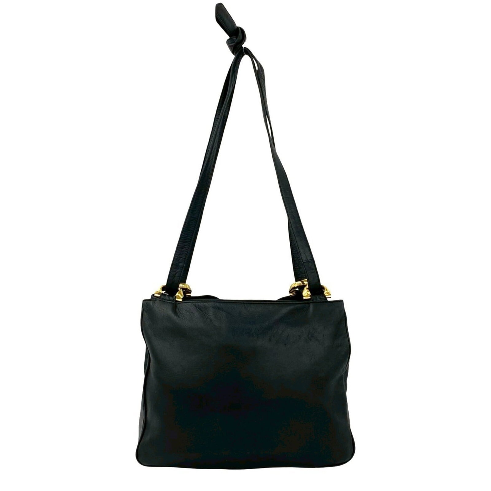 Loewe Pochette Shoulder Bag Leather: Loewe Pochette Shoulder Bag Leather The Loewe Pochette Shoulder Bag Leather is a timeless and sophisticated accessory, featuring high-quality black leather construction with subtle scratches and signs