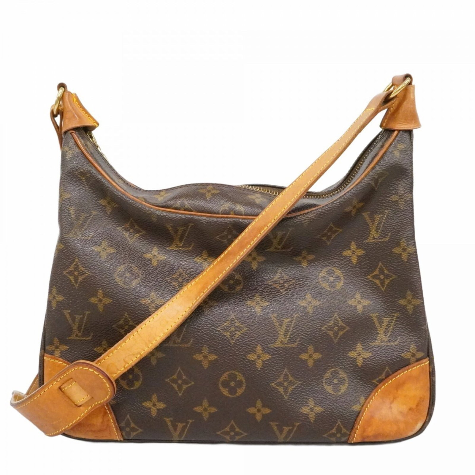 Louis Vuitton Shoulder Bag: Louis Vuitton Shoulder Bag Brown Louis Vuitton Shoulder Bag for Women. This used shoulder bag features the iconic monogram pattern and measures 19cm x 30.5cm x 9.5cm. With traces of usage and minor