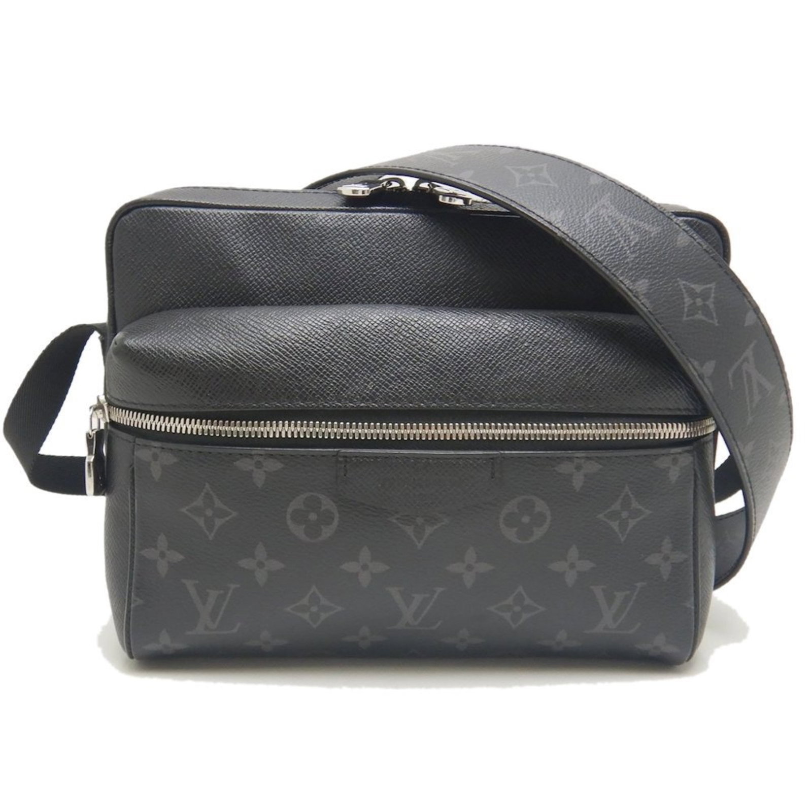 Louis Vuitton Shoulder Bag Pvc Leather: Louis Vuitton Shoulder Bag Pvc Leather The Louis Vuitton Shoulder Bag Pvc Leather features a sleek design with silver hardware and a classic zipper closure. Made from a combination of pvc leather,