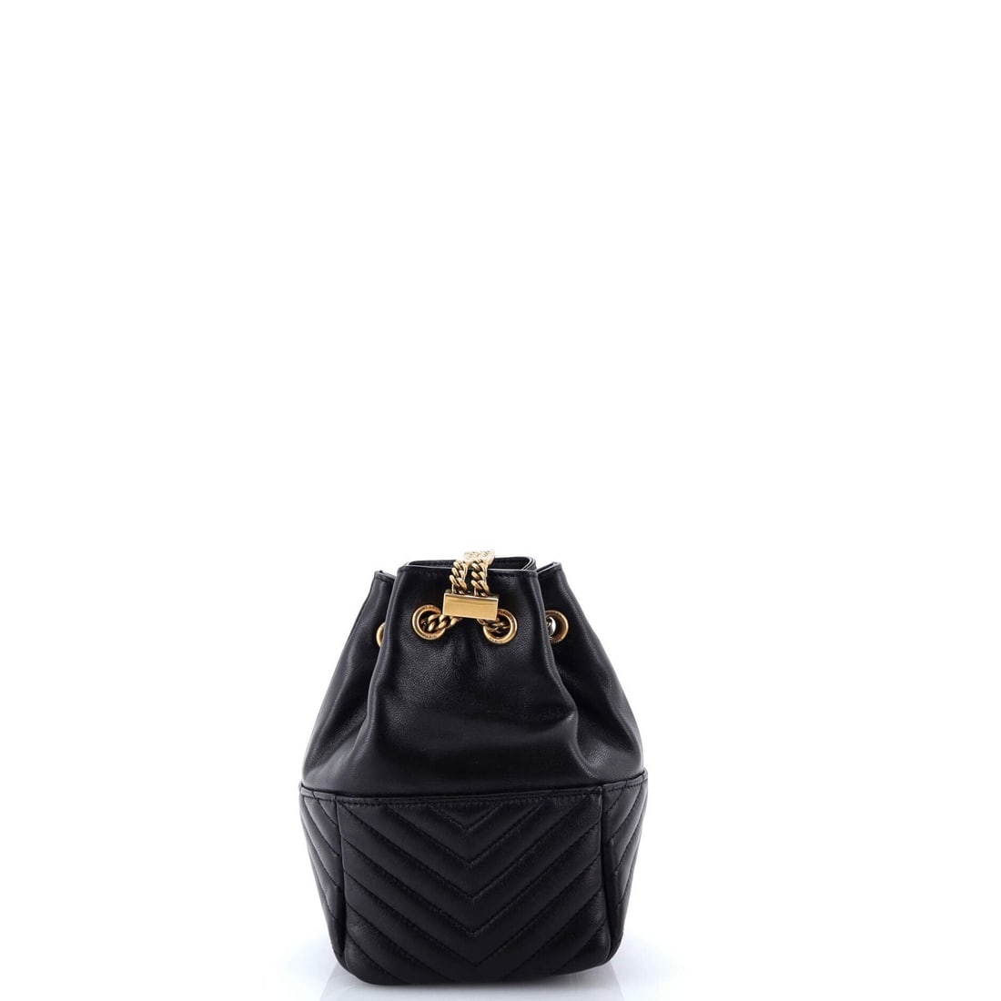 Chevron Leather Mini Bag - 3