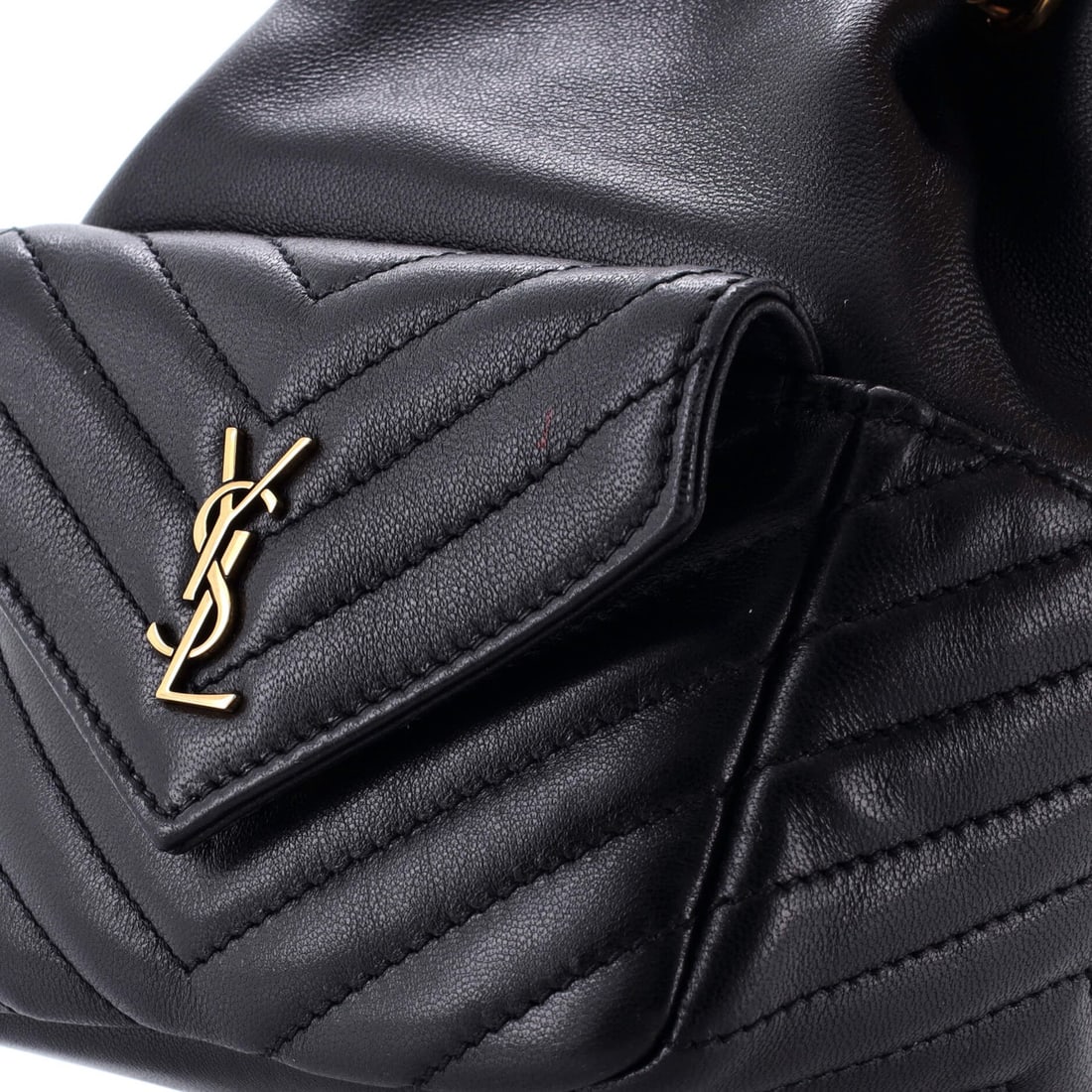 Chevron Leather Mini Bag - 6