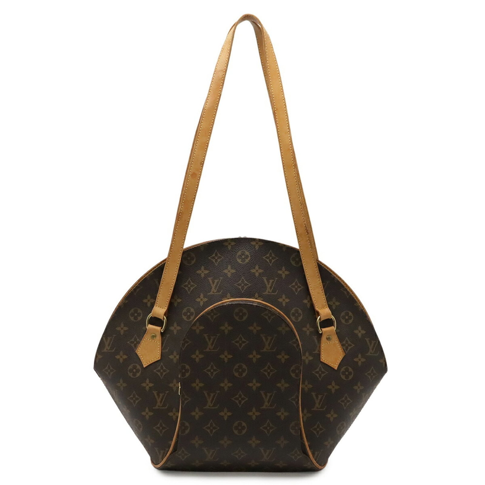 Louis Vuitton Shoulder Bag Monogram: Louis Vuitton Shoulder Bag Monogram Authentic Louis Vuitton Shoulder Bag with Monogram Pattern. This brown shoulder bag features the iconic monogram design and measures 35cm x 45cm x 14cm. With signs