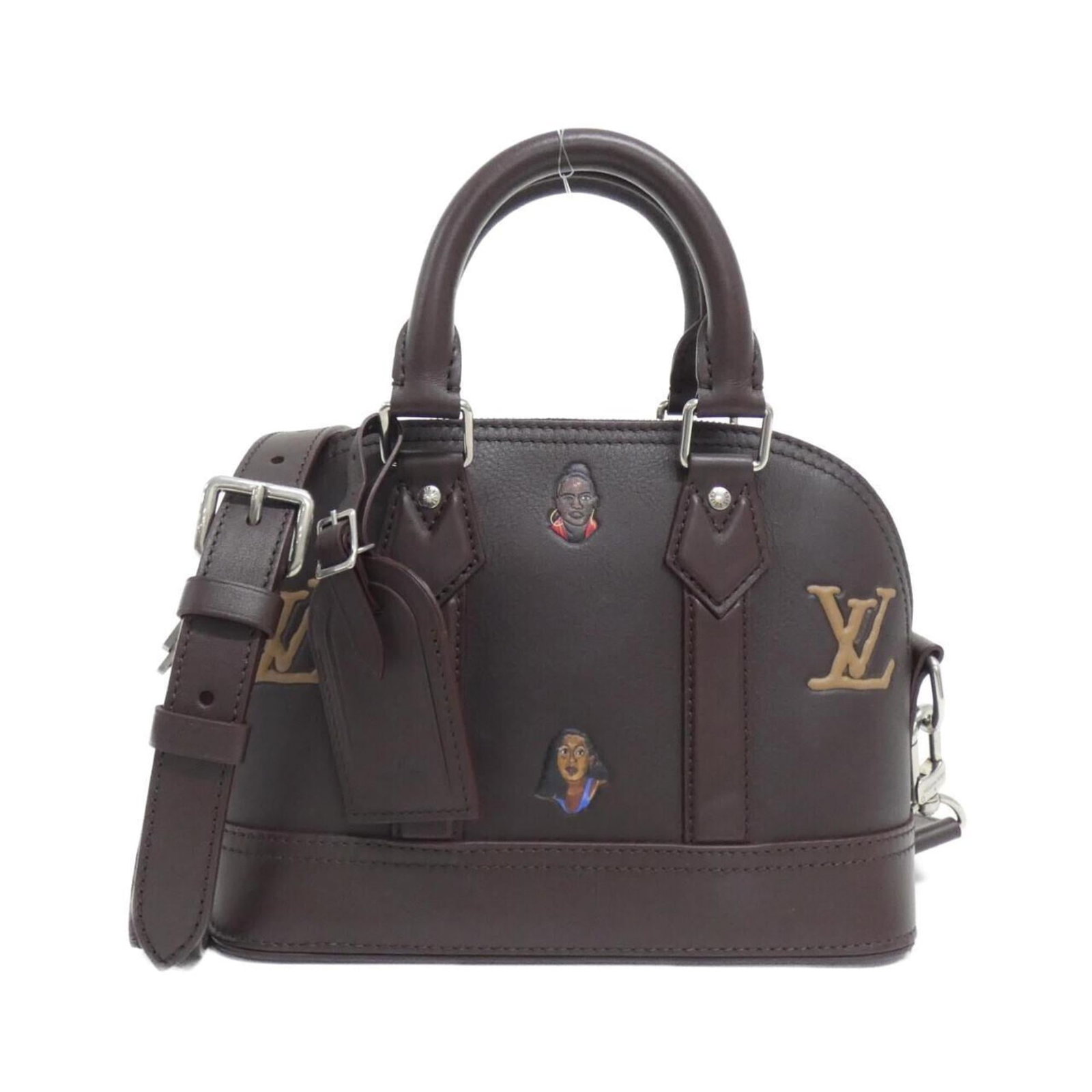 Louis Vuitton Handbag Leather: Louis Vuitton Handbag Leather Brown Louis Vuitton Handbag with Silver Hardware. This classic women's handbag features high-quality calf leather and an open interior pocket for added convenience. With 