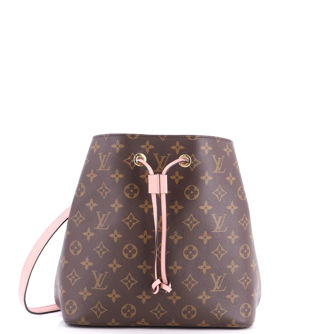 Canvas monogram leather handbag vuitton neo noe louis (1 of 5)