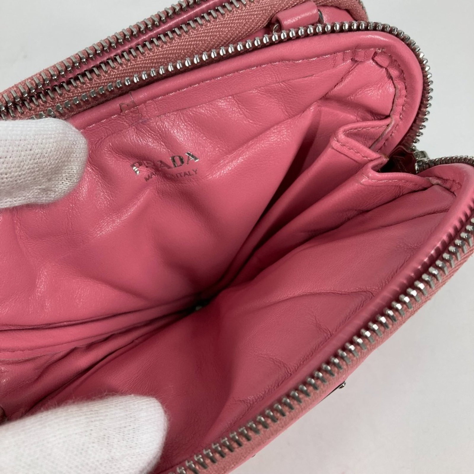 Prada Pochette Pouch Shoulder Bag Leather - 10
