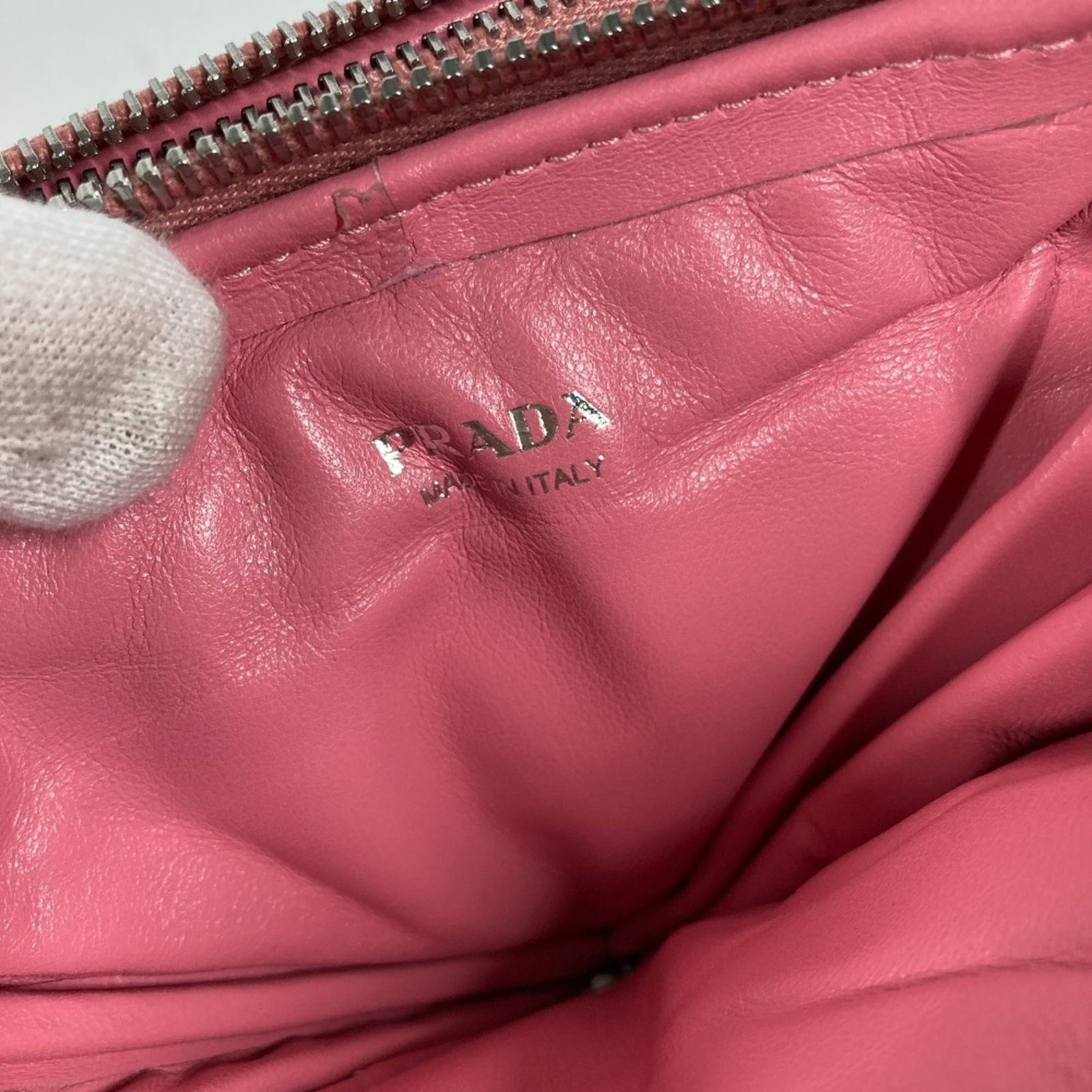 Prada Pochette Pouch Shoulder Bag Leather - 11