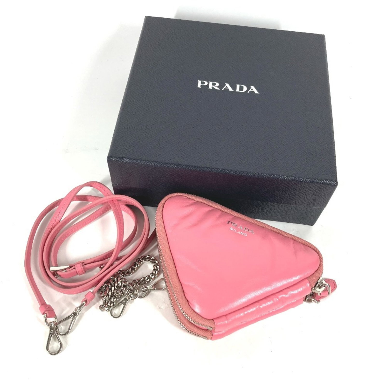 Prada Pochette Pouch Shoulder Bag Leather - 4