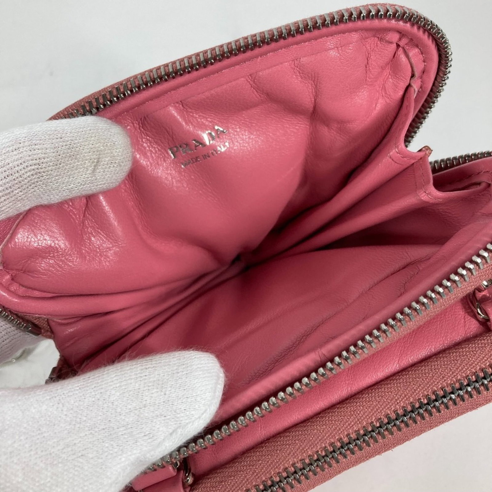 Prada Pochette Pouch Shoulder Bag Leather - 9