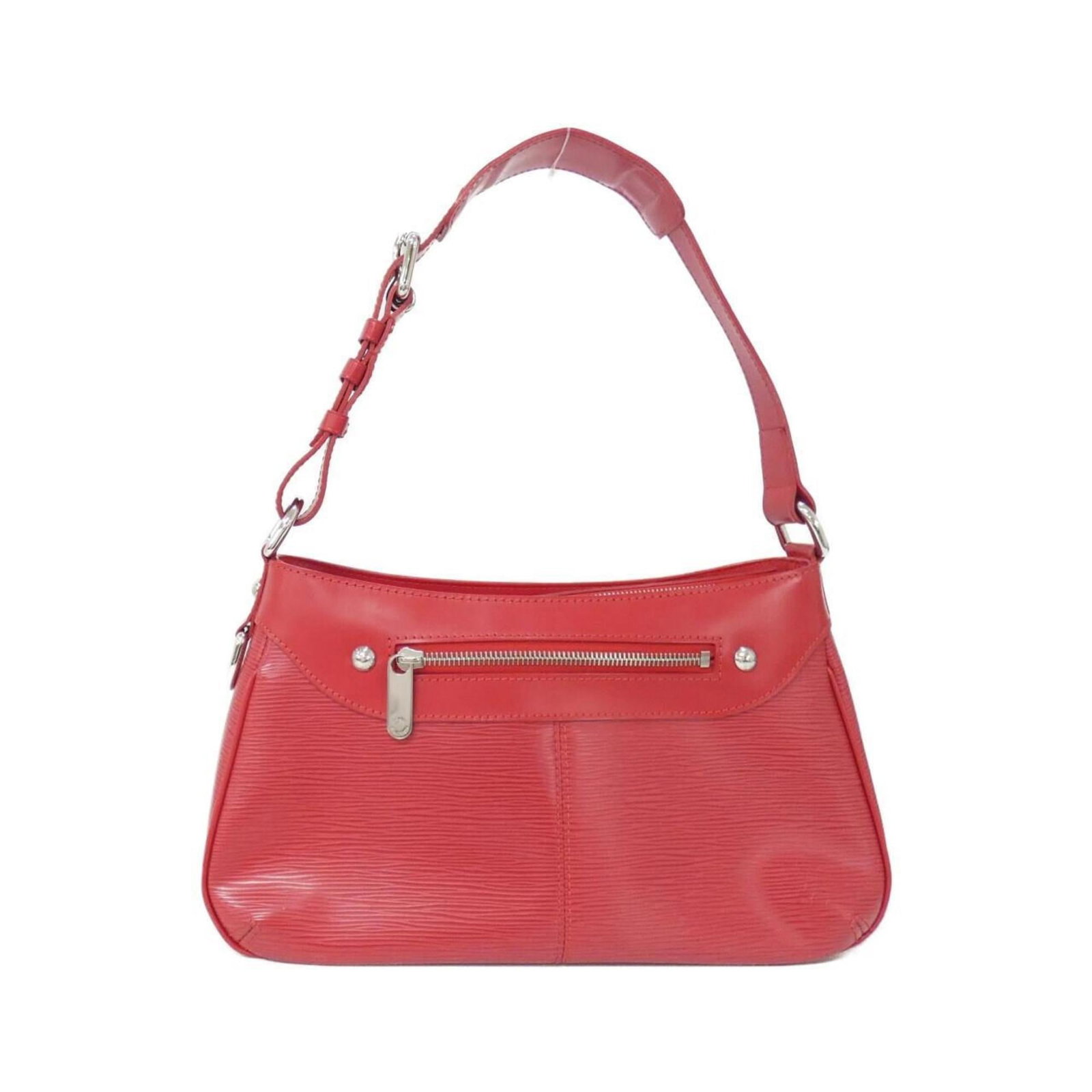 Louis Vuitton Shoulder Bag Leather: Louis Vuitton Shoulder Bag Leather Used Louis Vuitton Shoulder Bag in excellent condition, featuring high-quality calfskin leather with a distinctive Rouge color. The bag showcases some minor scratche