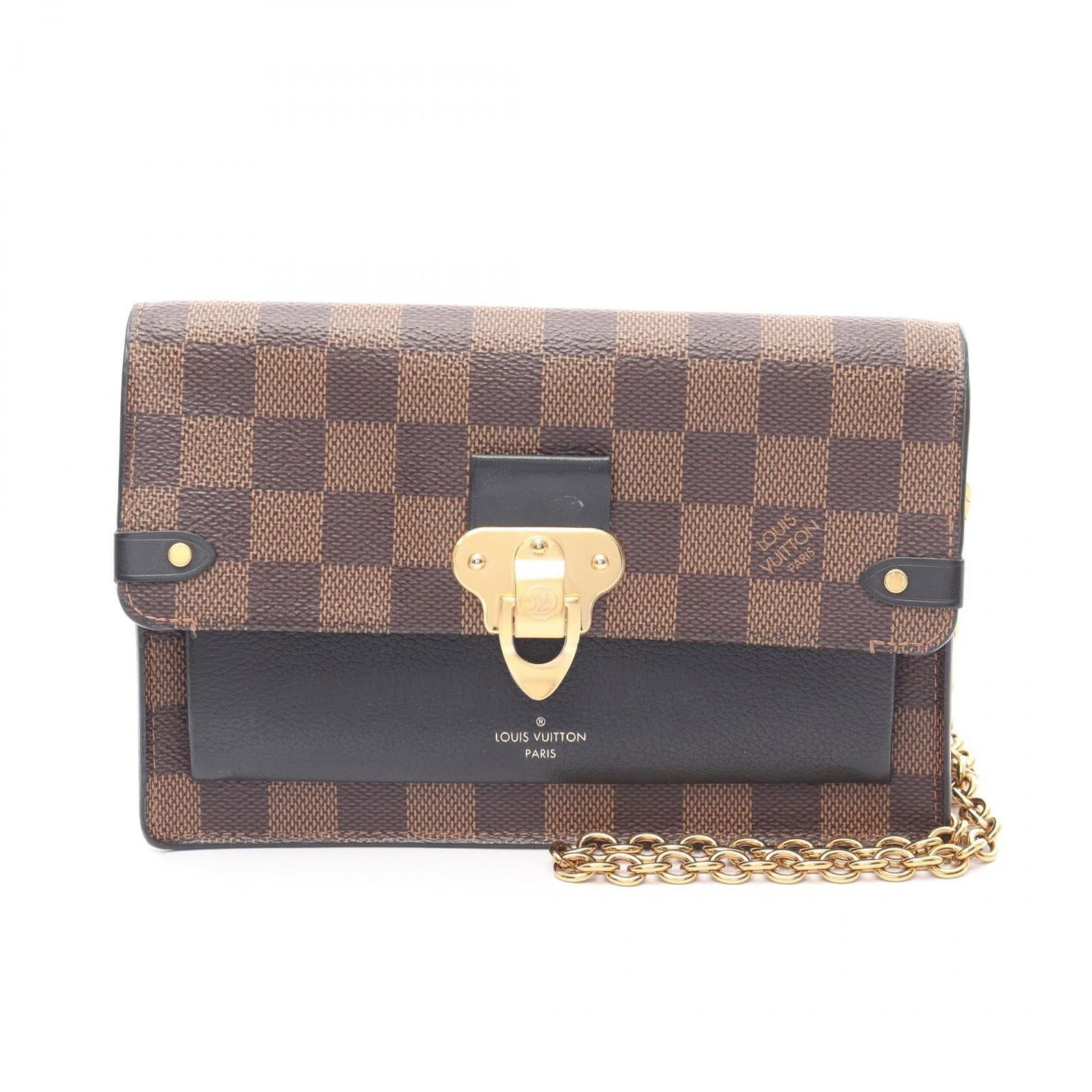 Louis Vuitton Shoulder Bag Coated Canvas: Louis Vuitton Shoulder Bag Coated Canvas The Louis Vuitton Shoulder Bag Coated Canvas boasts a classic design with a rich brown Ebene color. Its coated canvas material adds durability and style to thi