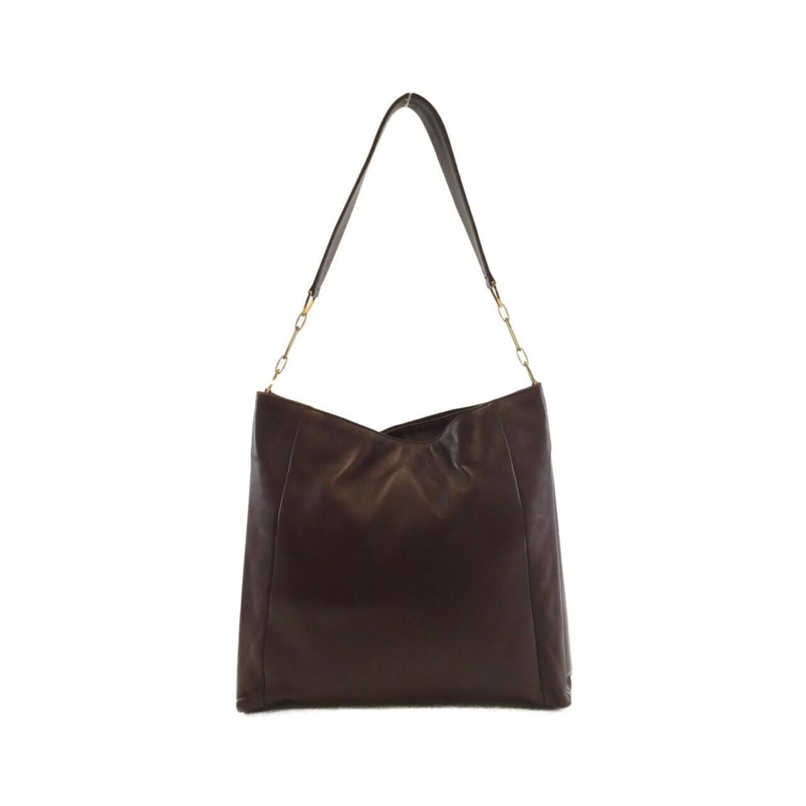 Loewe Shoulder Bag Leather: Loewe Shoulder Bag Leather This Bordeaux Loewe shoulder bag features high-quality sheepskin leather and gold hardware, showcasing the brand's classic design. With its 29cm x 30cm x 8cm dimensions, it