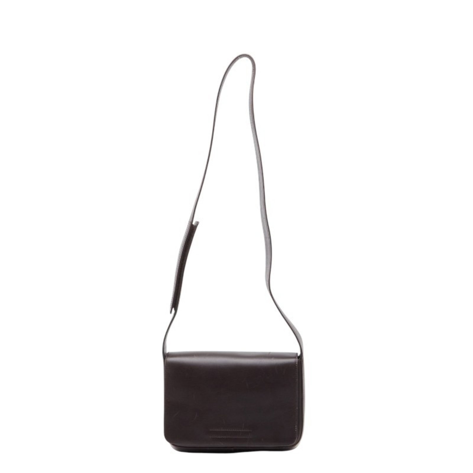 Prada Shoulder Bag Leather: Prada Shoulder Bag Leather This Prada shoulder bag features high-quality leather construction and a classic design. With its brown color and compact size, it's perfect for everyday use. Despite being
