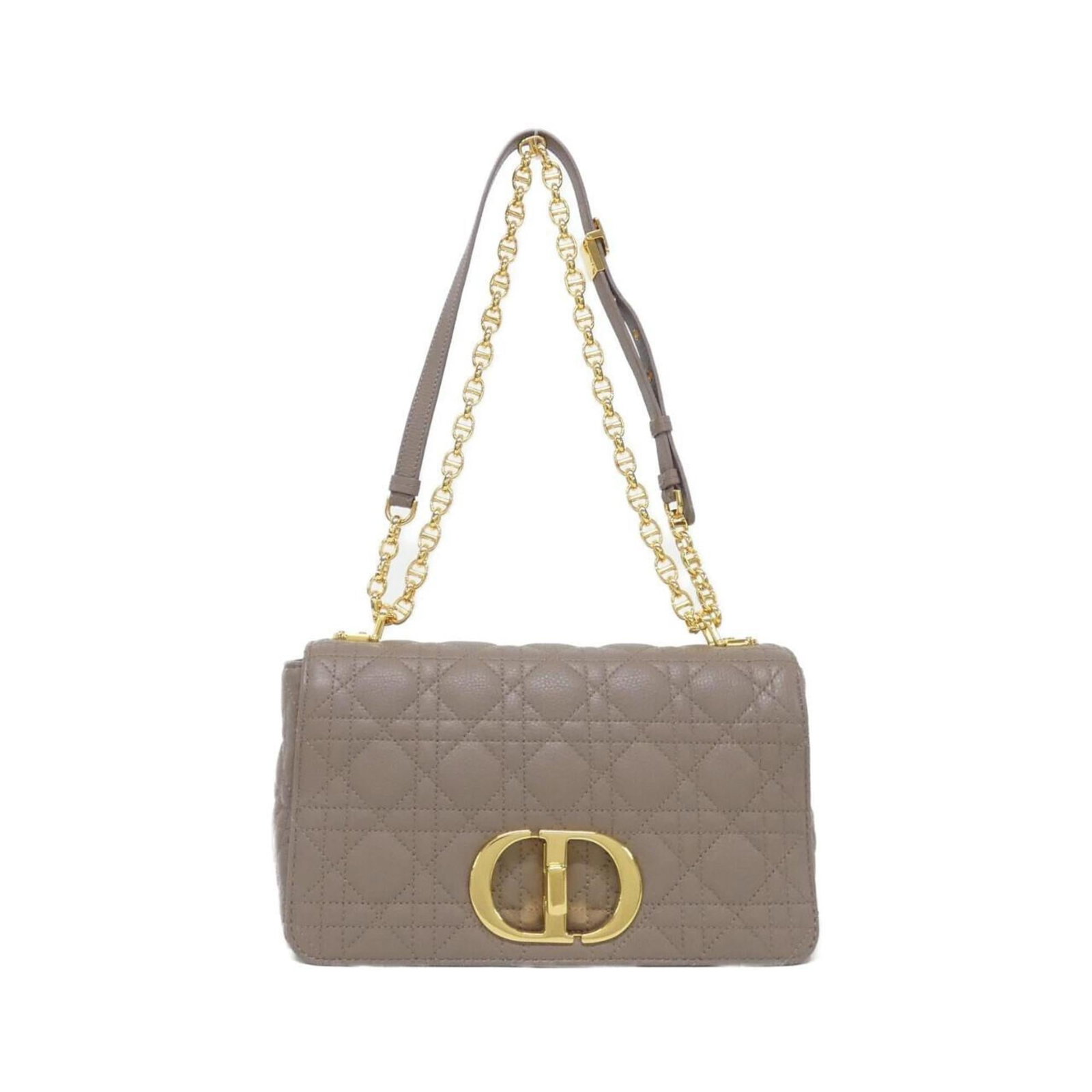 Christian Dior Shoulder Bag Leather: Christian Dior Shoulder Bag Leather This Christian Dior shoulder bag features high-quality calfskin leather and gold hardware, giving it a sophisticated and luxurious look. Made from durable materials