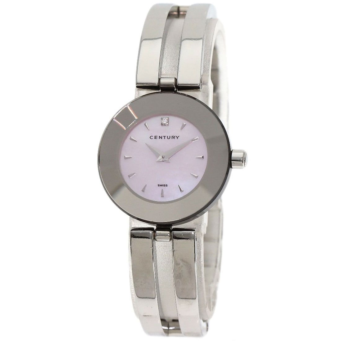 Time Gem Century Diamond Watch: Time Gem Century Diamond Watch Stainless steel construction provides durability and a sleek silver finish for this Century watch. The quartz movement ensures accurate timekeeping, while the analog dis