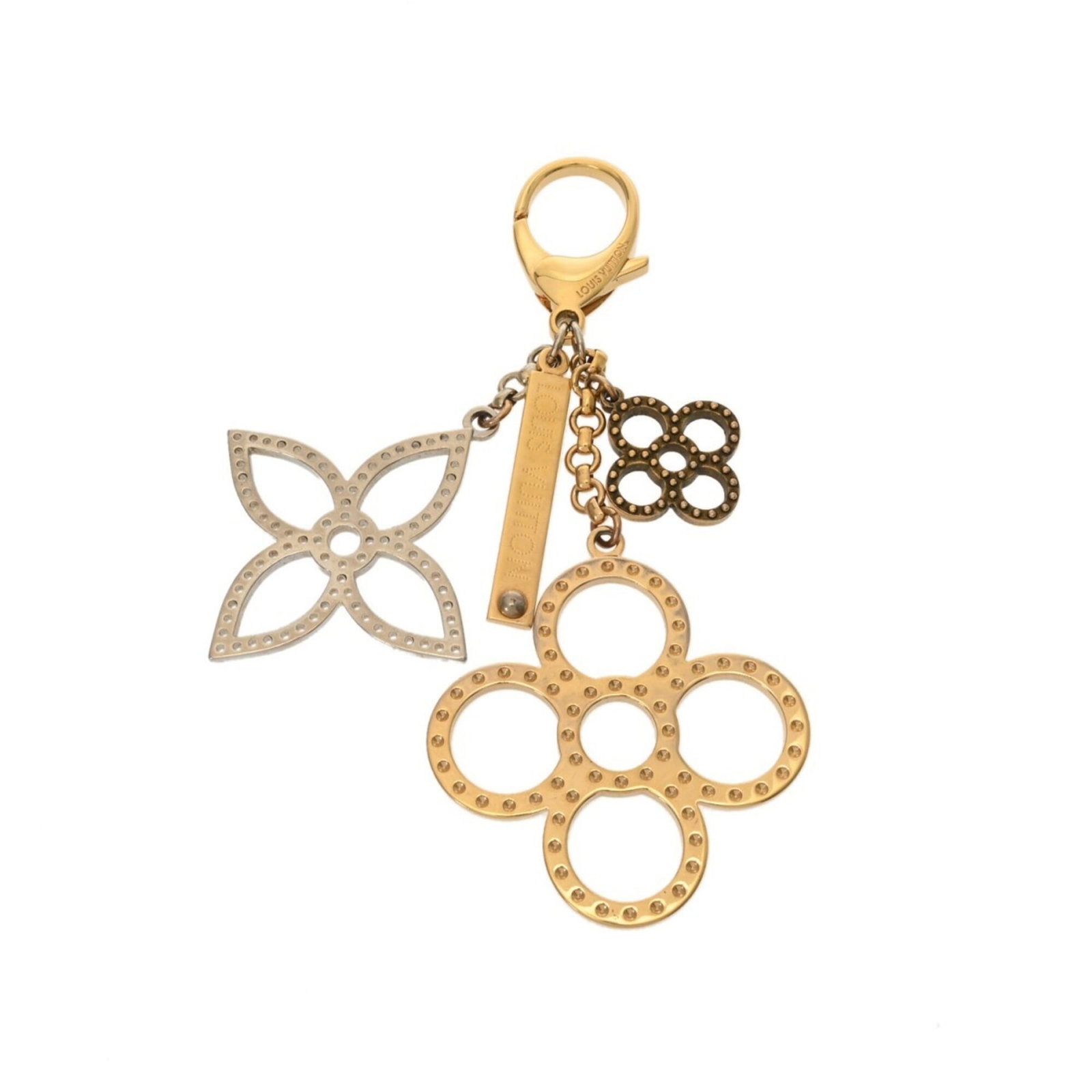 Louis Vuitton Keyring Metal: Louis Vuitton Keyring Metal Gold and Silver Louis Vuitton Keyrings Available. This used keyring features the iconic Louis Vuitton metal design in both gold and silver colors. With traces of usage visi