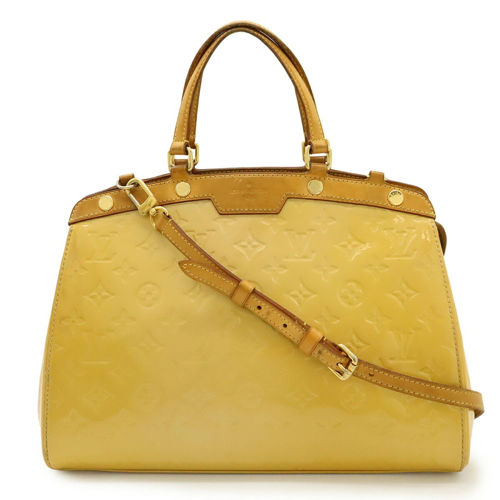 Louis Vuitton Handbag Shoulder Bag Tote Bag Monogram Vernis: Louis Vuitton Handbag Shoulder Bag Tote Bag Monogram Vernis The Louis Vuitton Handbag Shoulder Bag Tote Bag Monogram Vernis boasts its iconic Beige and Dune color scheme, perfectly complemented by