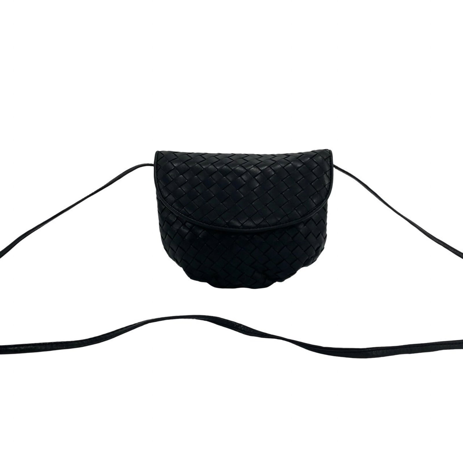 Bottega Veneta Pochette Shoulder Bag Leather: Bottega Veneta Pochette Shoulder Bag Leather The Bottega Veneta Pochette Shoulder Bag Leather is a timeless and sophisticated accessory, boasting sleek black leather construction with subtle scratches