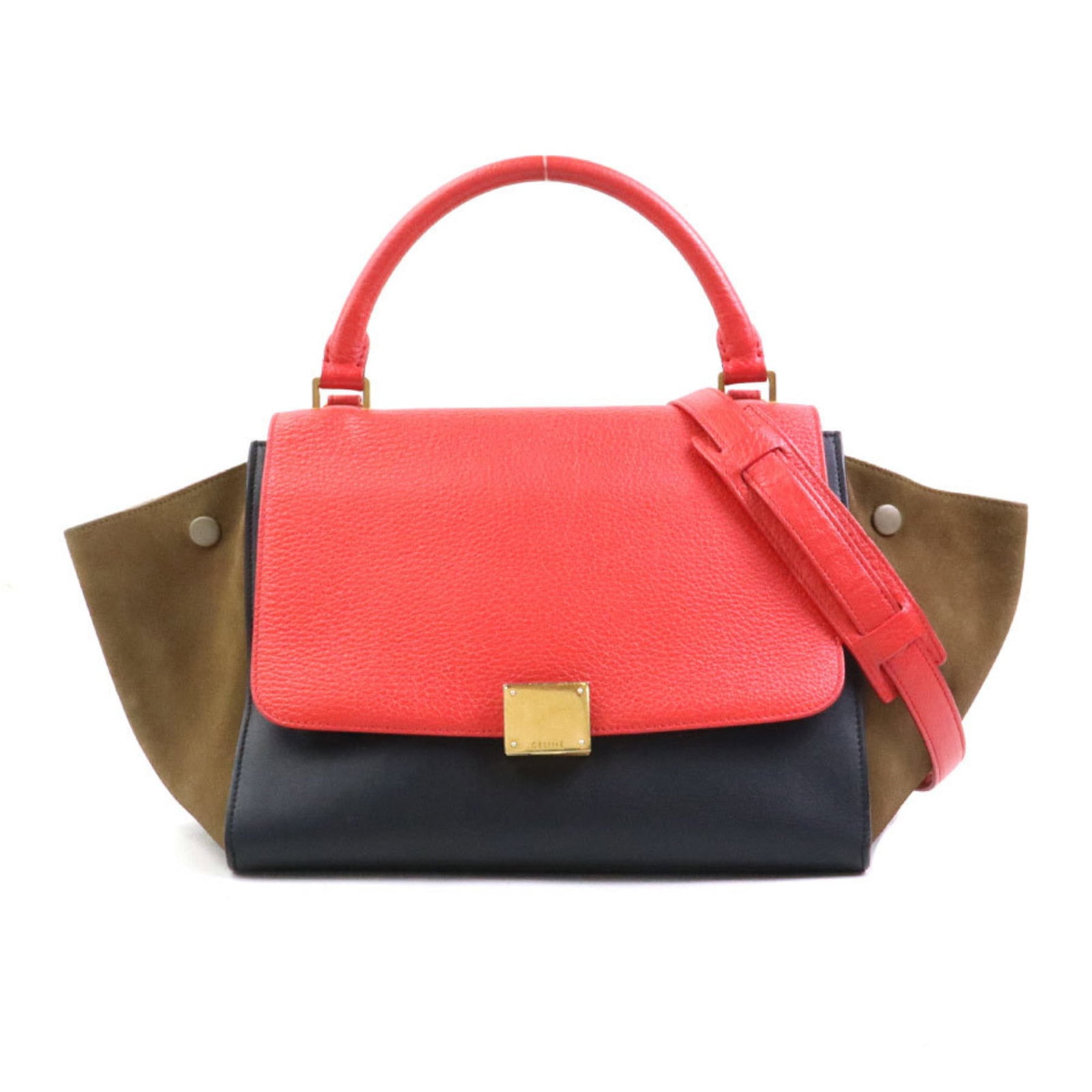 Celine Handbag Shoulder Bag Leather (1 of 5)