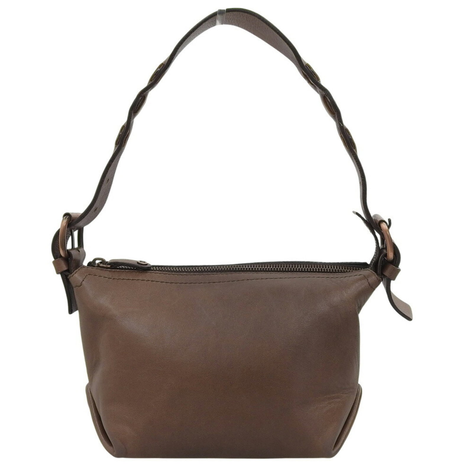 Celine Shoulder Bag Leather: Celine Shoulder Bag Leather This Celine shoulder bag features rich brown leather with subtle signs of usage. Measuring 14.5cm x 24cm x 13cm, its classic design exudes timeless sophistication. With its
