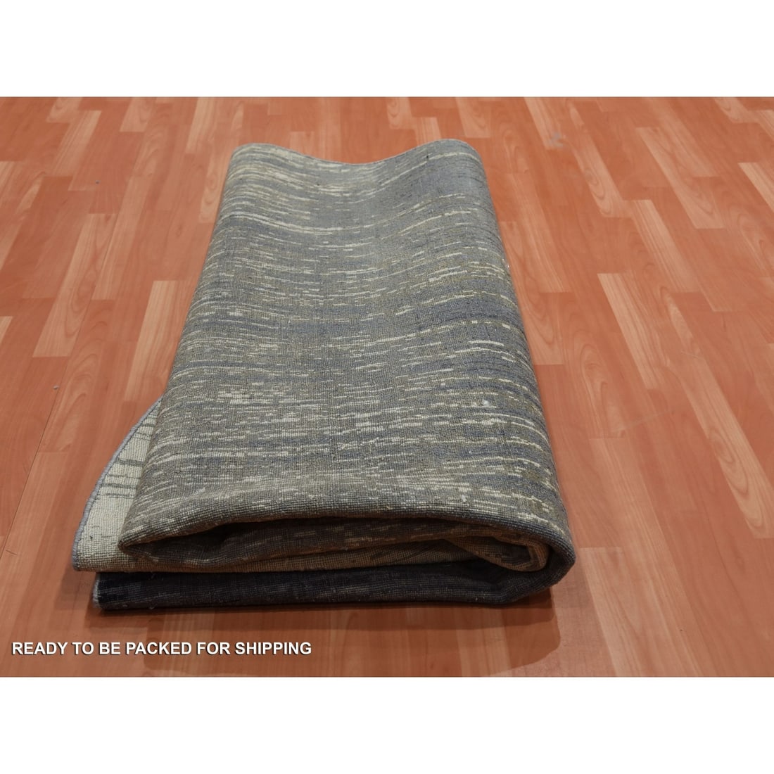 Gray wool rug - 9
