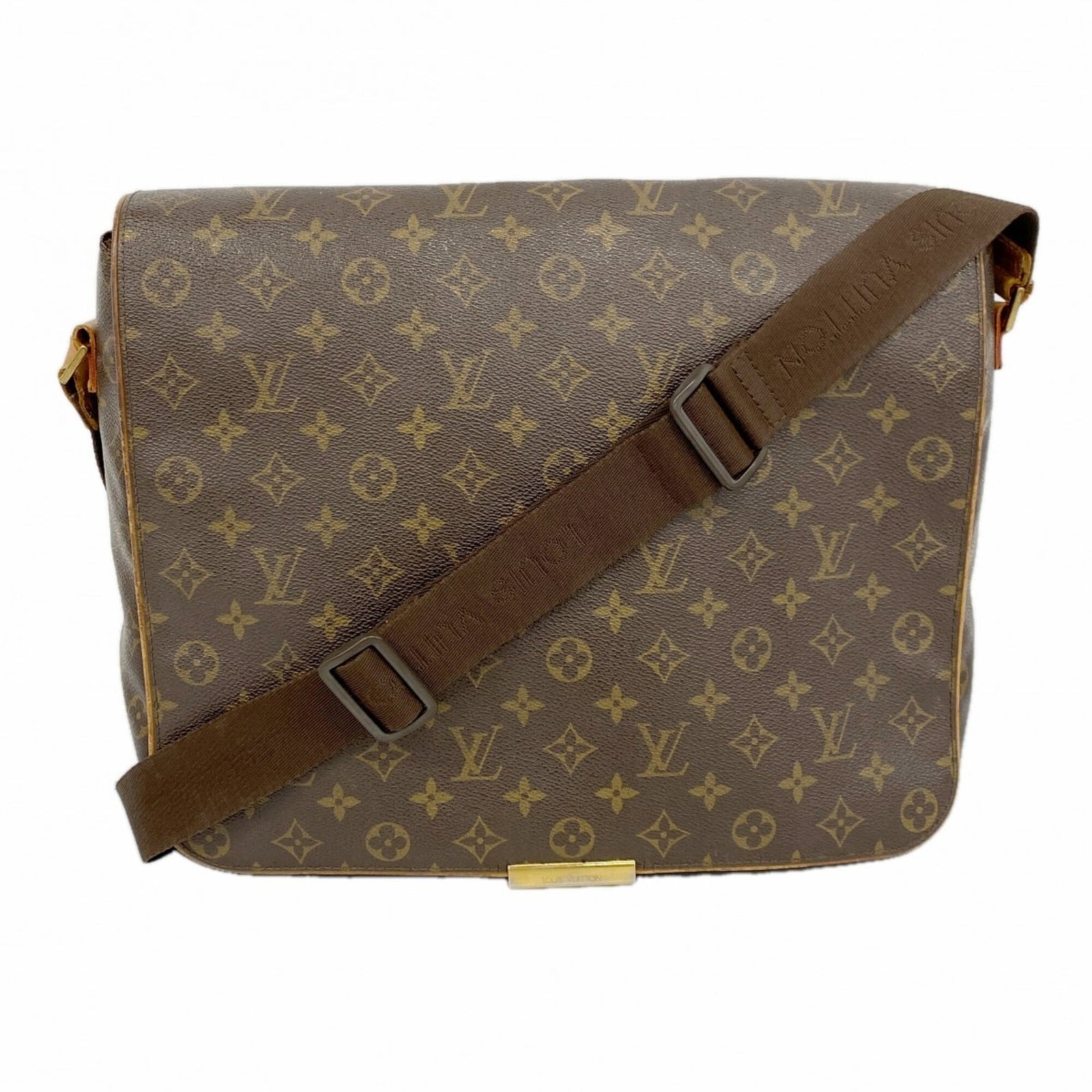 Louis Vuitton Shoulder Bag: Louis Vuitton Shoulder Bag Brown Louis Vuitton Shoulder Bag for sale. This used shoulder bag features the iconic monogram pattern and has a size of 29cm x 36cm x 10.5cm. With traces of usage visible, 