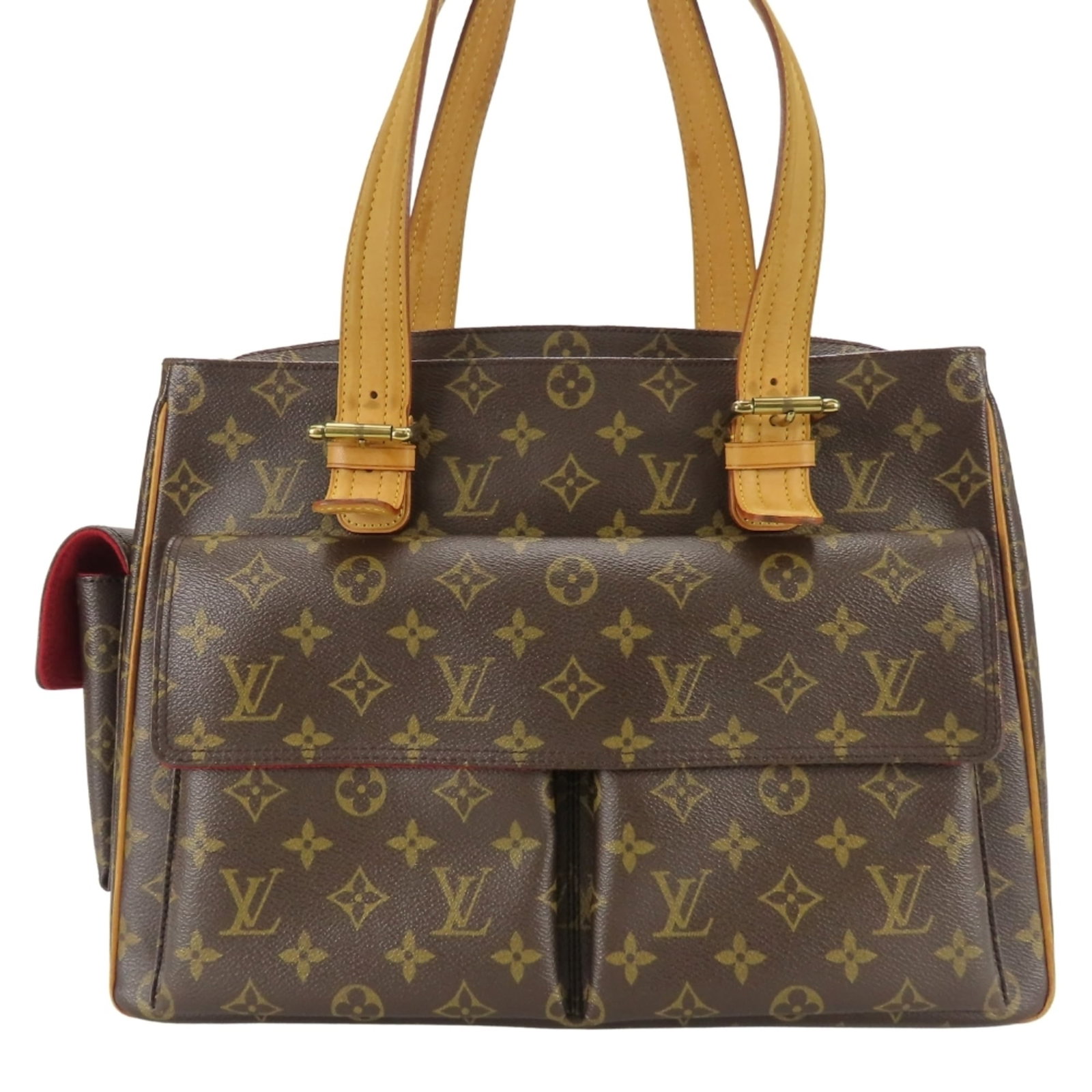 Louis Vuitton Tote Bag Monogram: Louis Vuitton Tote Bag Monogram The Louis Vuitton Tote Bag Monogram boasts its iconic brown monogram pattern and sturdy design. With a classic zipper closure and comfortable handle length of 44.5cm,