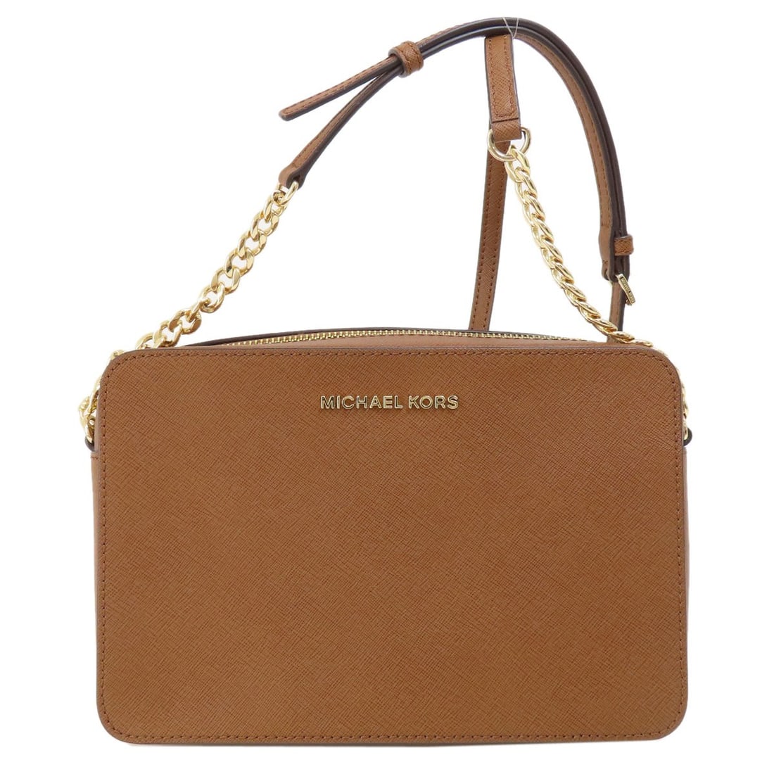 Kors Logo Michael Shoulder Bag Pvc: Kors Logo Michael Shoulder Bag Pvc The Kors Logo Michael Shoulder Bag in Brown PVC features a distinctive logo design and a durable PVC exterior. This shoulder bag boasts a classic style with a struct
