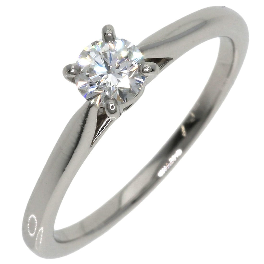 Solitaire 1P Diamond Platinum Ring - 2