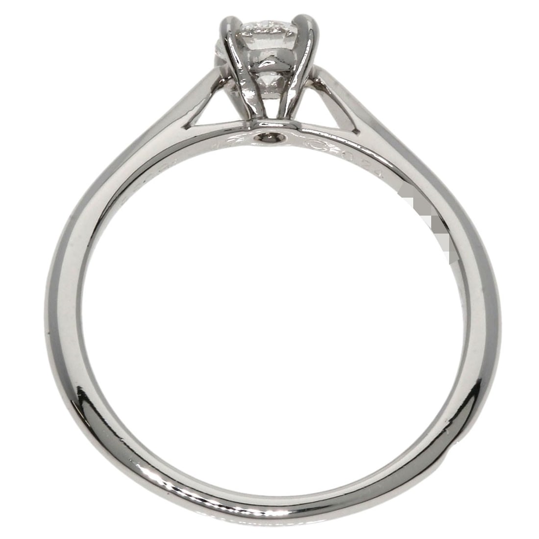 Solitaire 1P Diamond Platinum Ring - 4