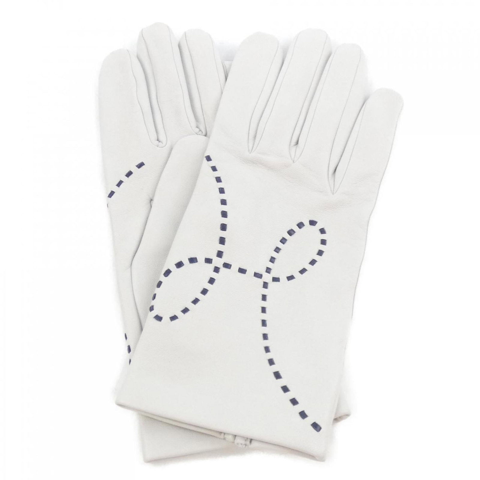 Hermes Warm Gloves: Hermes Warm Gloves Warm and stylish, these Hermes gray gloves offer a versatile accessory for everyday wear. With their durable construction and comfortable fit, they are suitable for casual use. The 