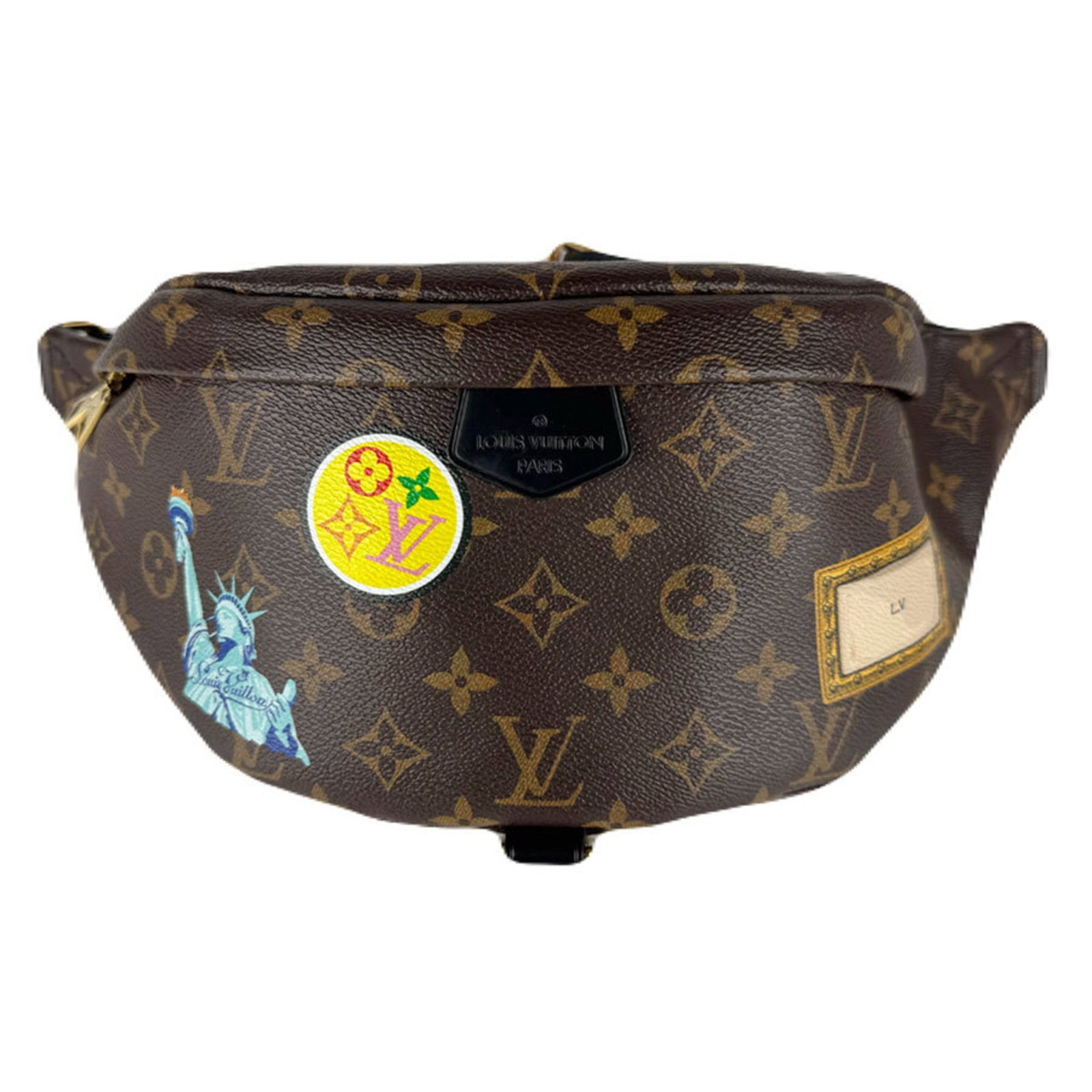 Louis Vuitton Fanny Pack Monogram: Louis Vuitton Fanny Pack Monogram Used Louis Vuitton Fanny Pack Monogram in brown with a classic design featuring the iconic LV monogram pattern. The pack has some minor signs of usage, including scra