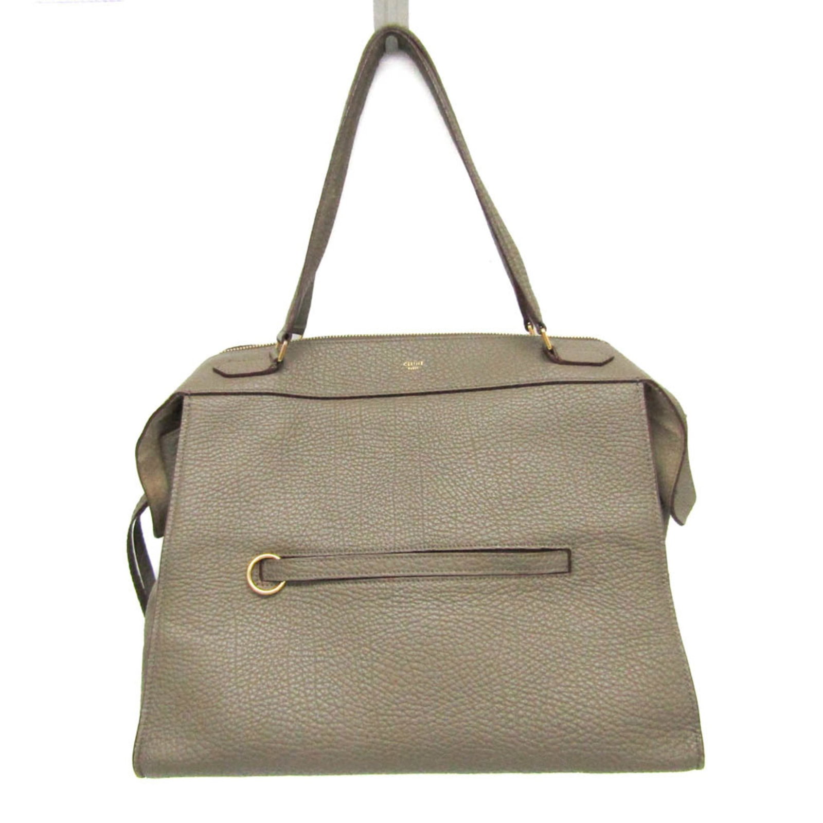 Celine Tote Bag Leather: Celine Tote Bag Leather The Celine Tote Bag Leather is a versatile and stylish accessory featuring high-quality grayish leather. With its classic design and durable construction, this tote bag has bee