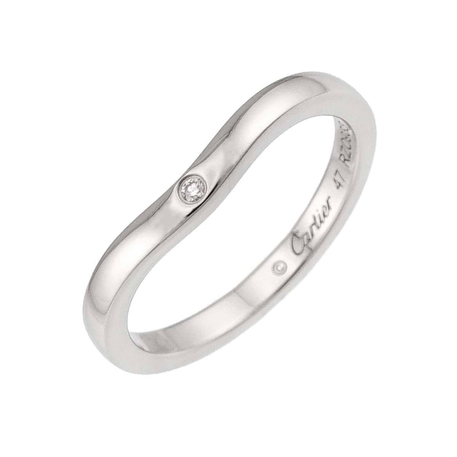 Cartier Band Ring Platinum 950: Cartier Band Ring Platinum 950 Cartier Band Ring Platinum 950 - A Like New Condition Luxury Accessory. This platinum band ring features Cartier's signature style and boasts excellent condition with ha