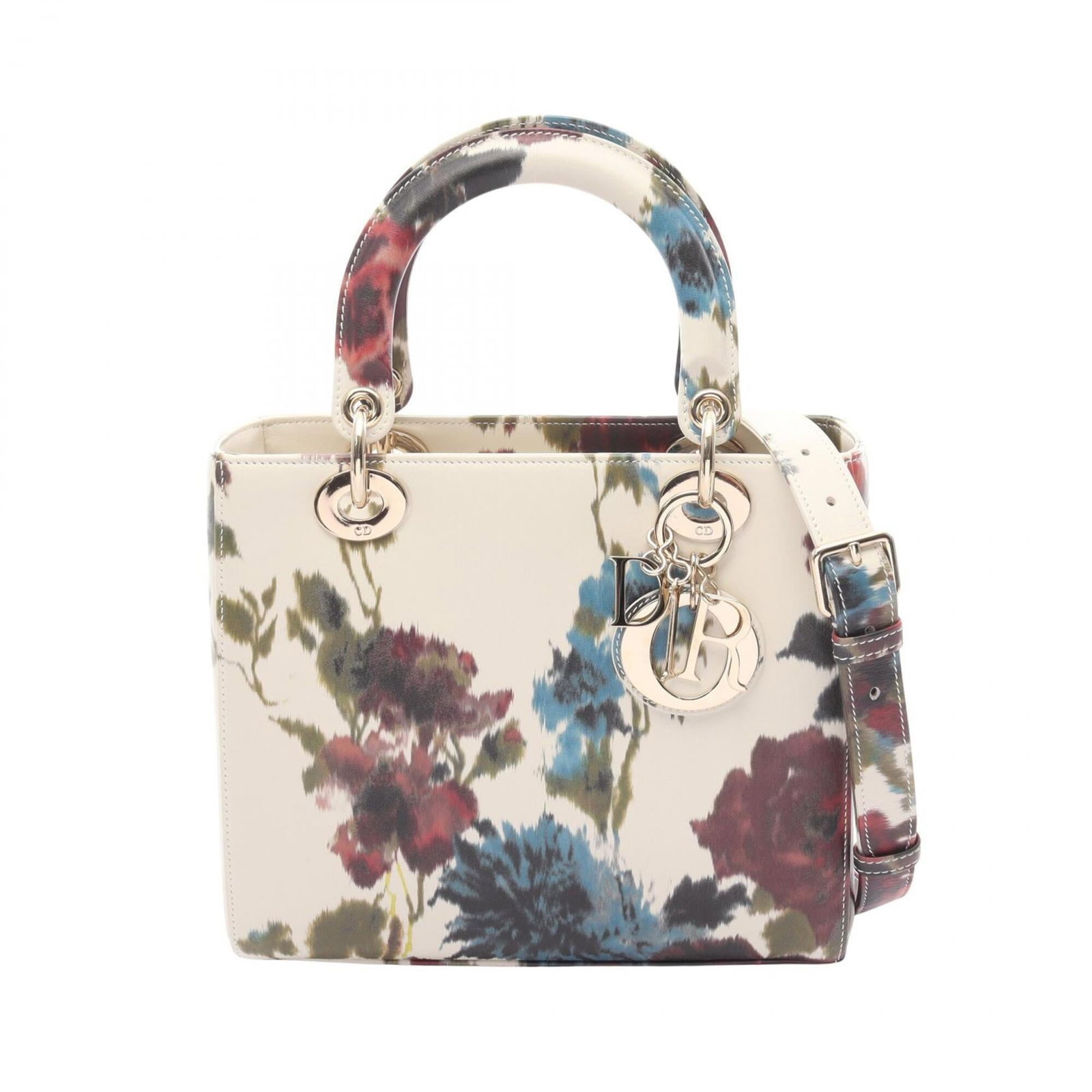 Christian Dior Handbag Leather: Christian Dior Handbag Leather This Christian Dior handbag features high-quality leather with a multi-color and white design. The bag measures 20cm x 24cm x 12cm and has some minor scratches and dirt,