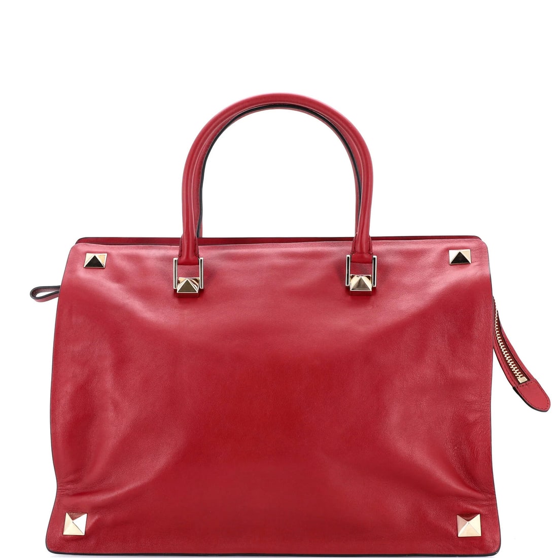 Valentino Garavani Large Leather Rockstud Four Corner Tote (1 of 8)