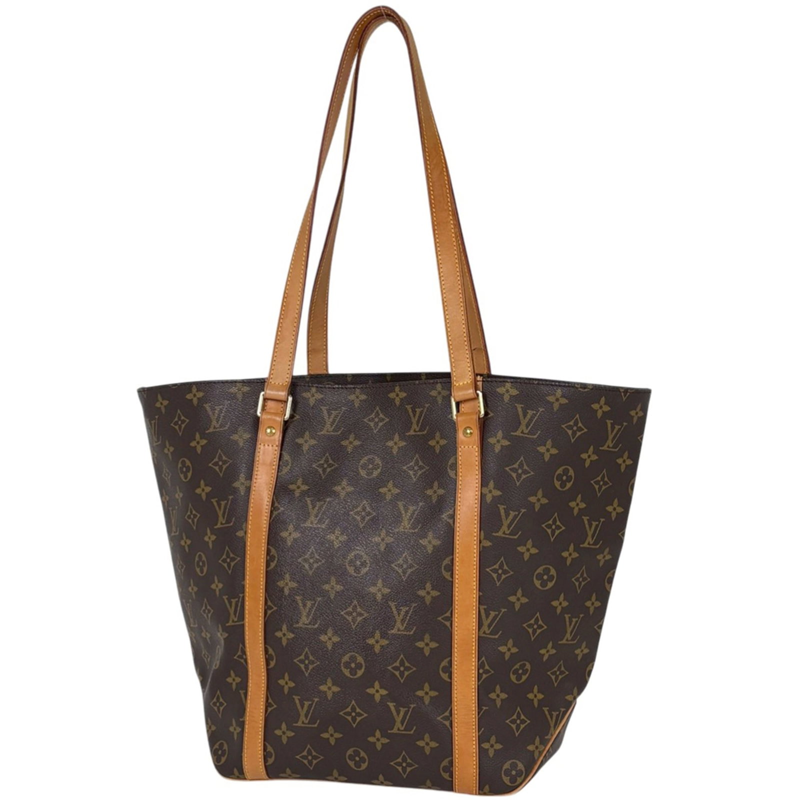 Louis Vuitton Shoulder Bag Tote Bag Monogram: Louis Vuitton Shoulder Bag Tote Bag Monogram This Louis Vuitton shoulder bag tote features the iconic monogram pattern in rich brown. With its classic design and timeless style, it's perfect for every