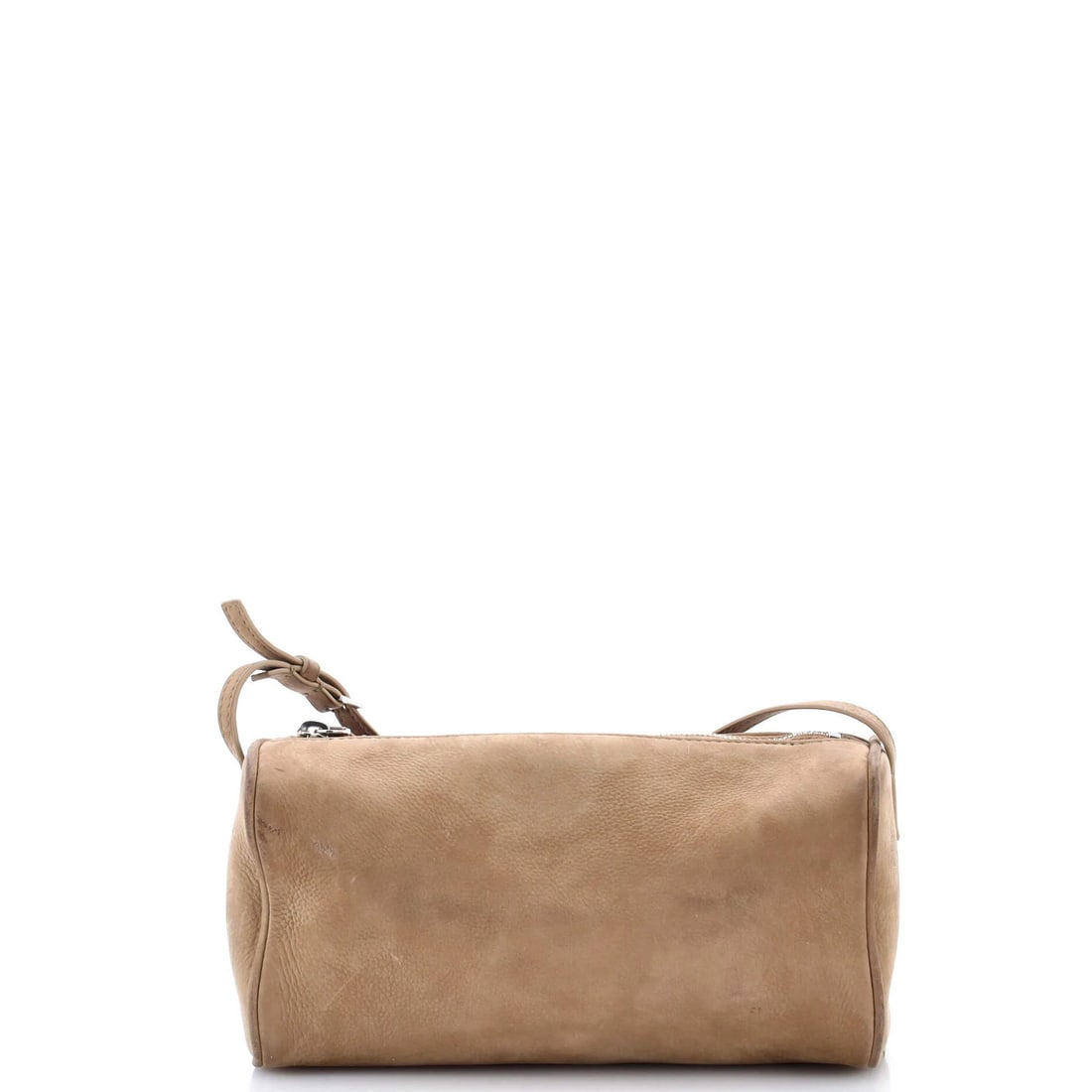 Strict rule one row ninety tops handle bag nubuck: Strict rule one row ninety tops handle bag nubuck The Row's 90's Top Handle Bag boasts a rich brown nubuck exterior with heavy edge wear and scuffs, giving it a well-worn, vintage charm. This classic 
