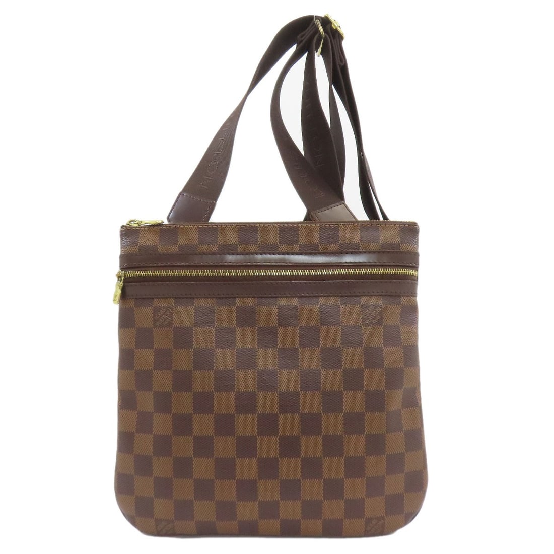 Bosphore Pochette Bag Canvas Damier N51111 Louis Vuitton: Bosphore Pochette Bag Canvas Damier N51111 Louis Vuitton The Bosphore Pochette Bag in Brown Damier canvas from LOUIS VUITTON features a classic shoulder bag design with a timeless exterior material an