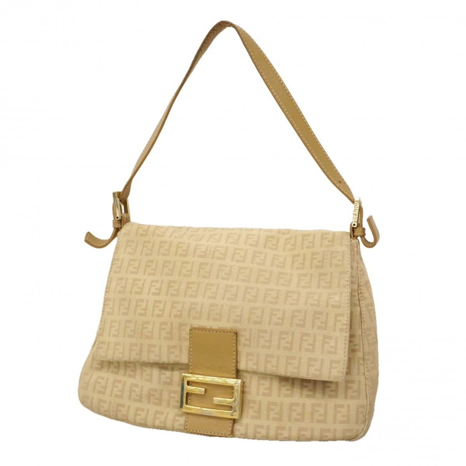 Fendi Handbag Nylon Canvas: Fendi Handbag Nylon Canvas Fendi's iconic nylon canvas handbag boasts a timeless beige hue and champagne gold hardware, exuding classic Italian style. This pre-owned Fendi bag features a durable nylon