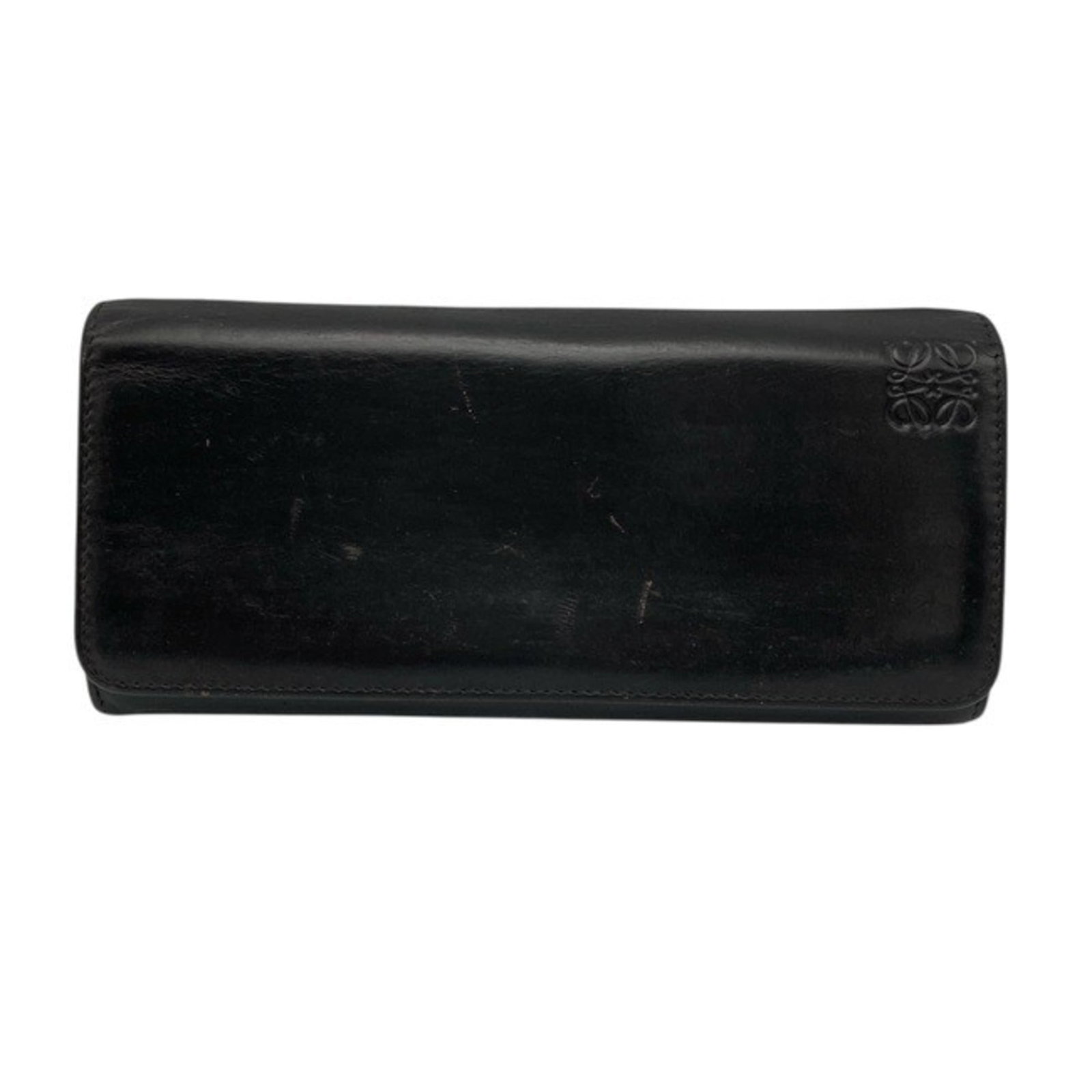 Loewe Long Wallet (Bi-Fold) Leather: Loewe Long Wallet (Bi-Fold) Leather The Loewe Long Wallet (Bi-Fold) Leather offers a sleek and sophisticated carry solution with its classic design. Made from high-quality leather, this bi-fold wallet