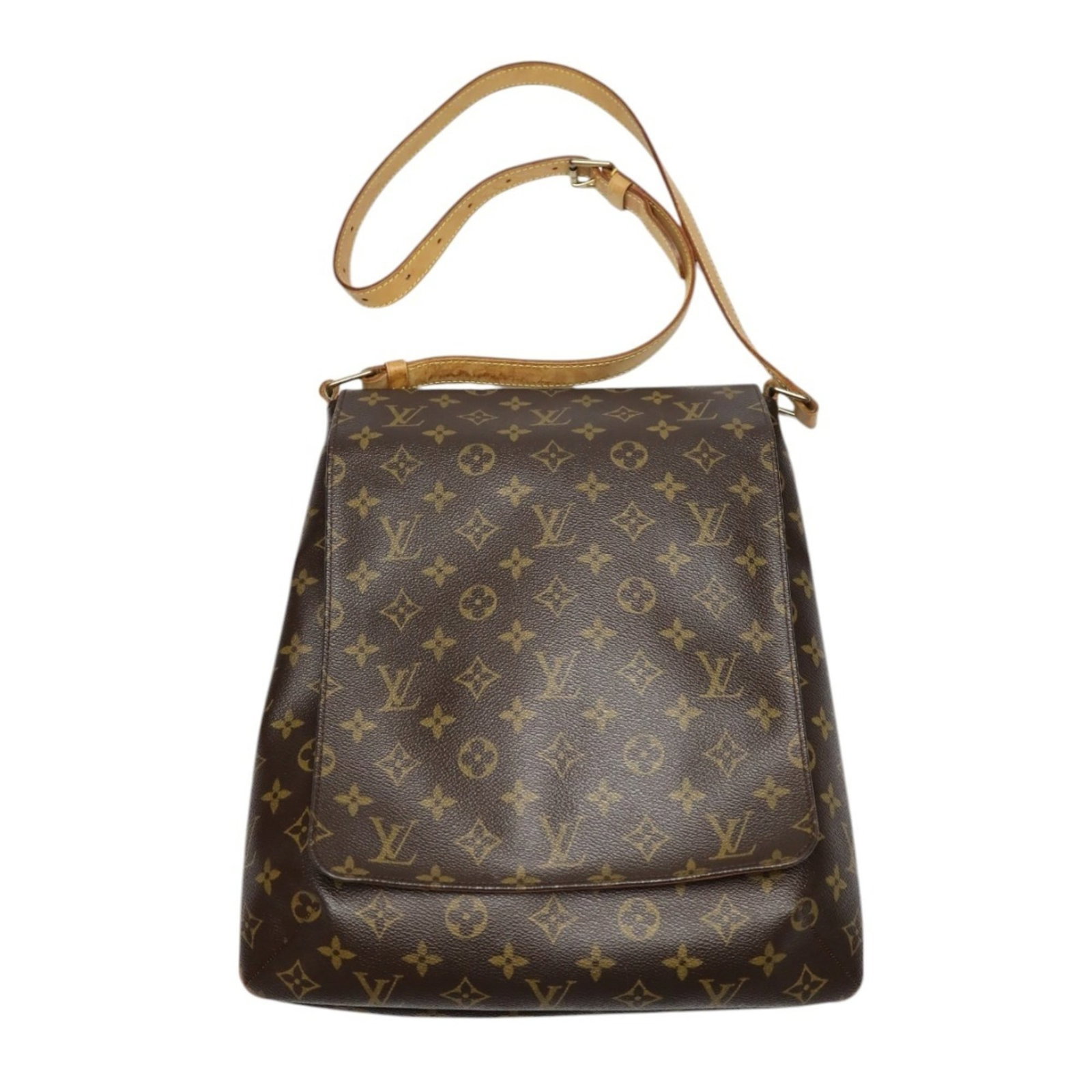 Louis Vuitton Shoulder Bag Monogram: Louis Vuitton Shoulder Bag Monogram Brown Monogram Louis Vuitton Shoulder Bag with a classic design and timeless appeal. This pre-owned bag features a few traces of usage, some scratches / dirt, but