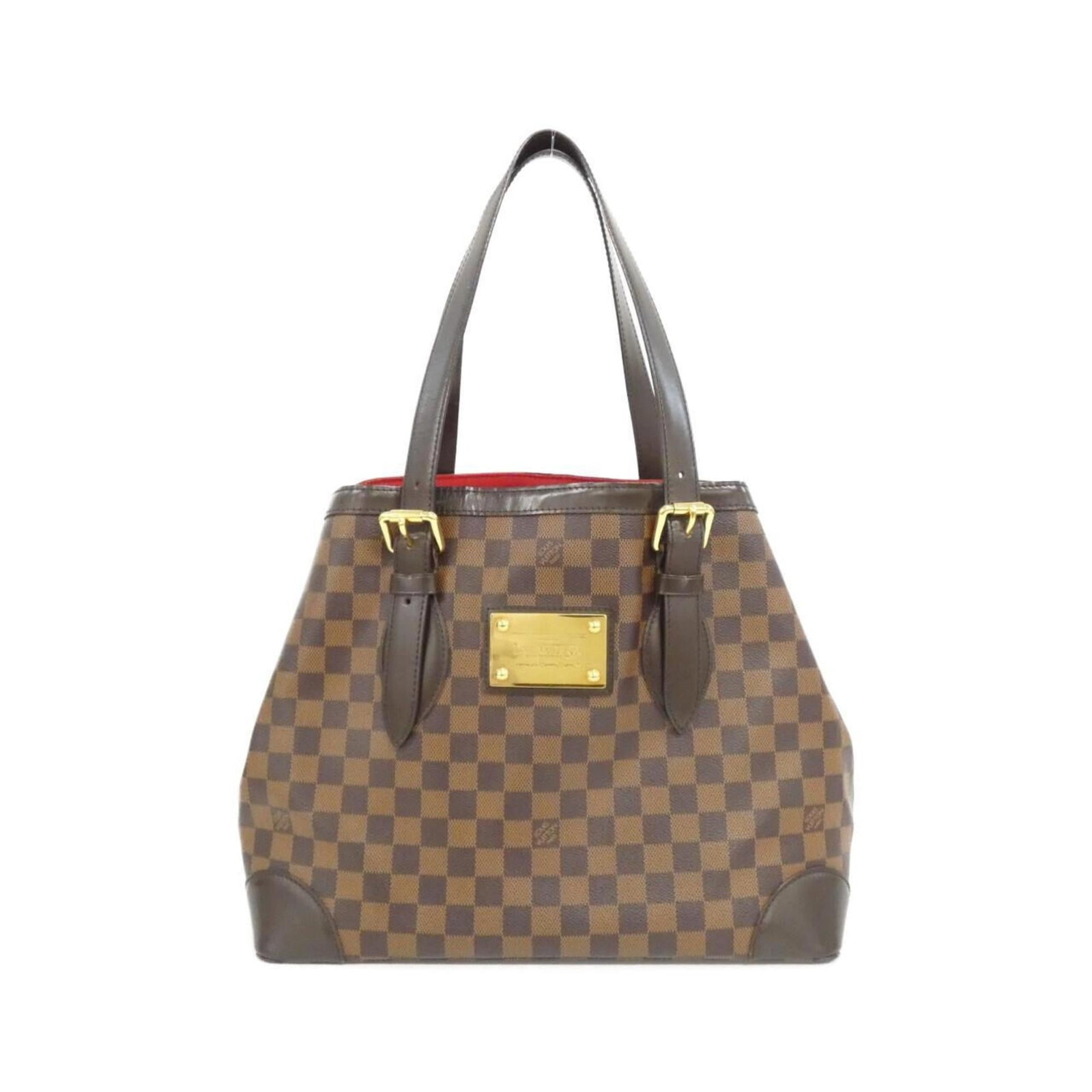 Louis Vuitton Handbag Coated Canvas: Louis Vuitton Handbag Coated Canvas Damier Canvas and Ebene colors add visual interest to this Louis Vuitton Handbag Coated Canvas. The bag's coated canvas material provides durability, while its clas