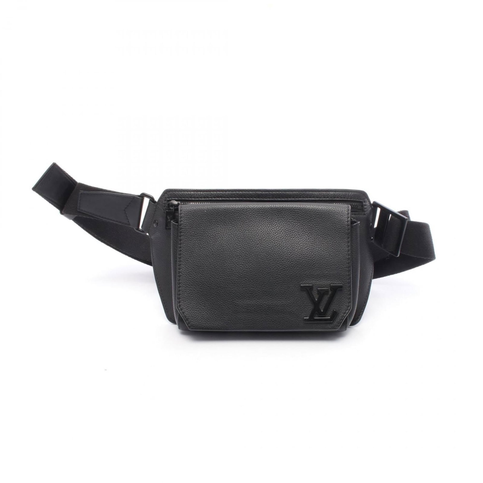 Louis Vuitton Fanny Pack Leather: Louis Vuitton Fanny Pack Leather This Louis Vuitton Fanny Pack Leather is made from high-quality leather and features a classic design. With its sleek black color and durable construction, this fanny 