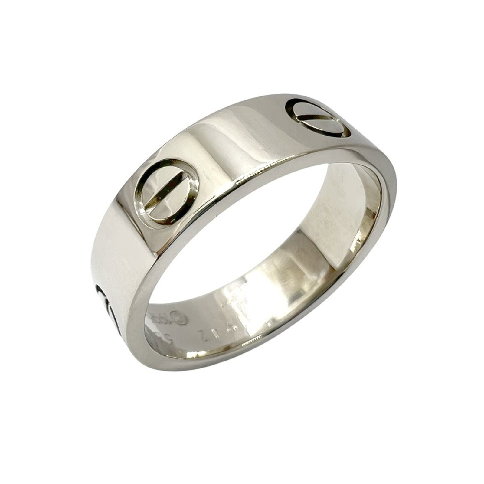 Cartier Band Ring White Gold (18K): Cartier Band Ring White Gold (18K) Cartier Band Ring White Gold (18K) features a sleek design with a few traces of usage, some scratches / dirt visible. The item is in very good condition, bearing