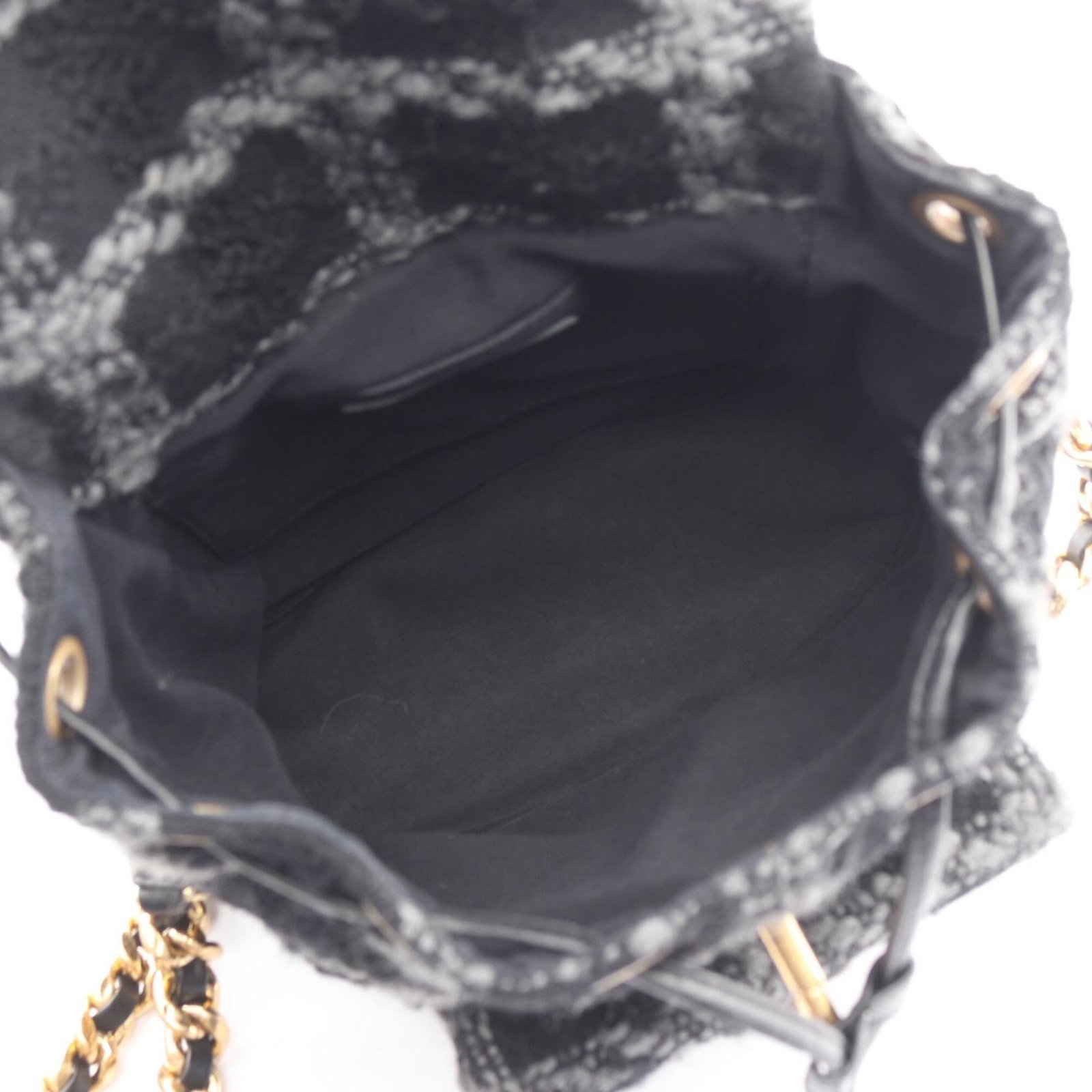 Chanel Backpack Handbag Wool - 3